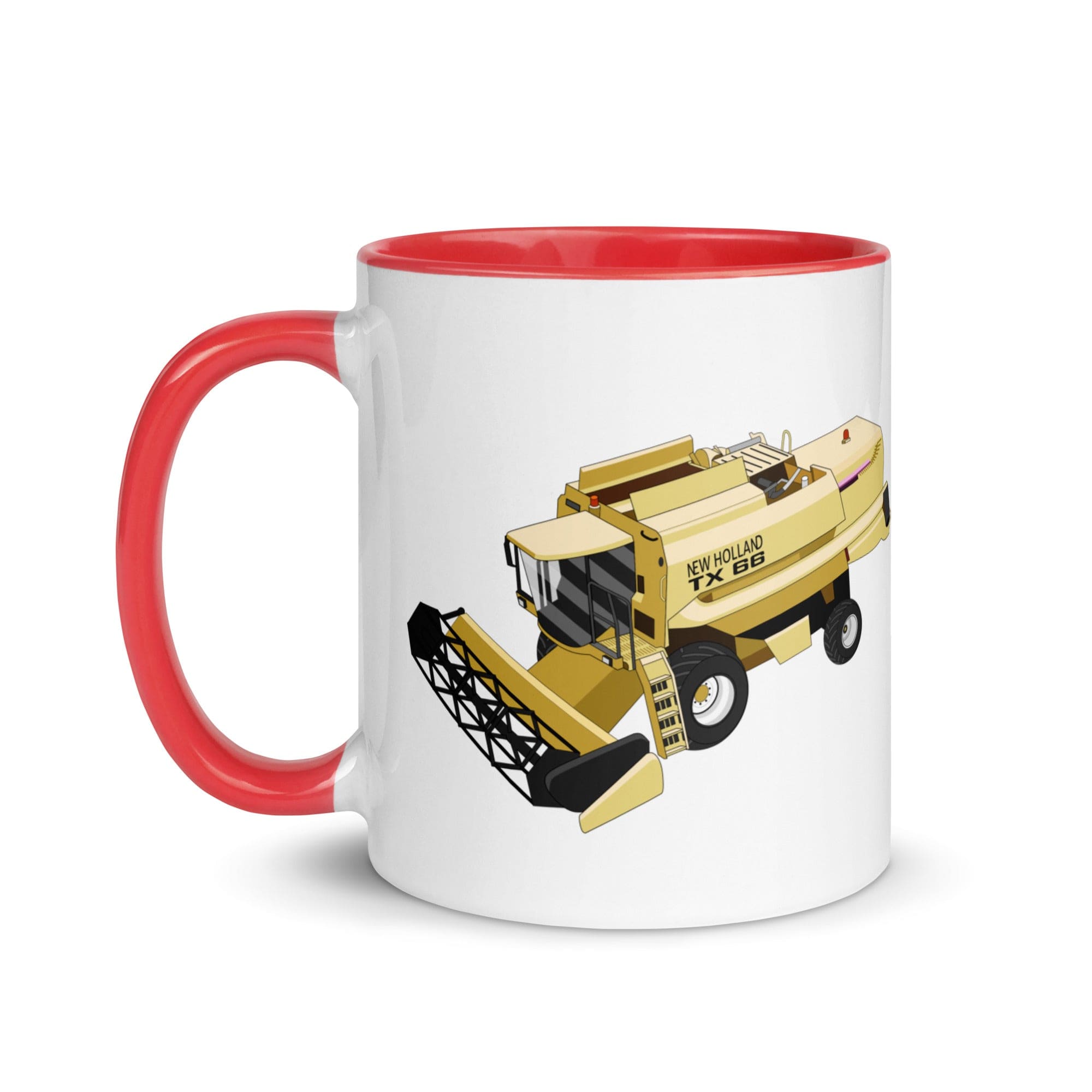 The Tractors Mugs Store New Holland TX 66 Combine Harvester Mug with Color Inside Quality Farmers Merch