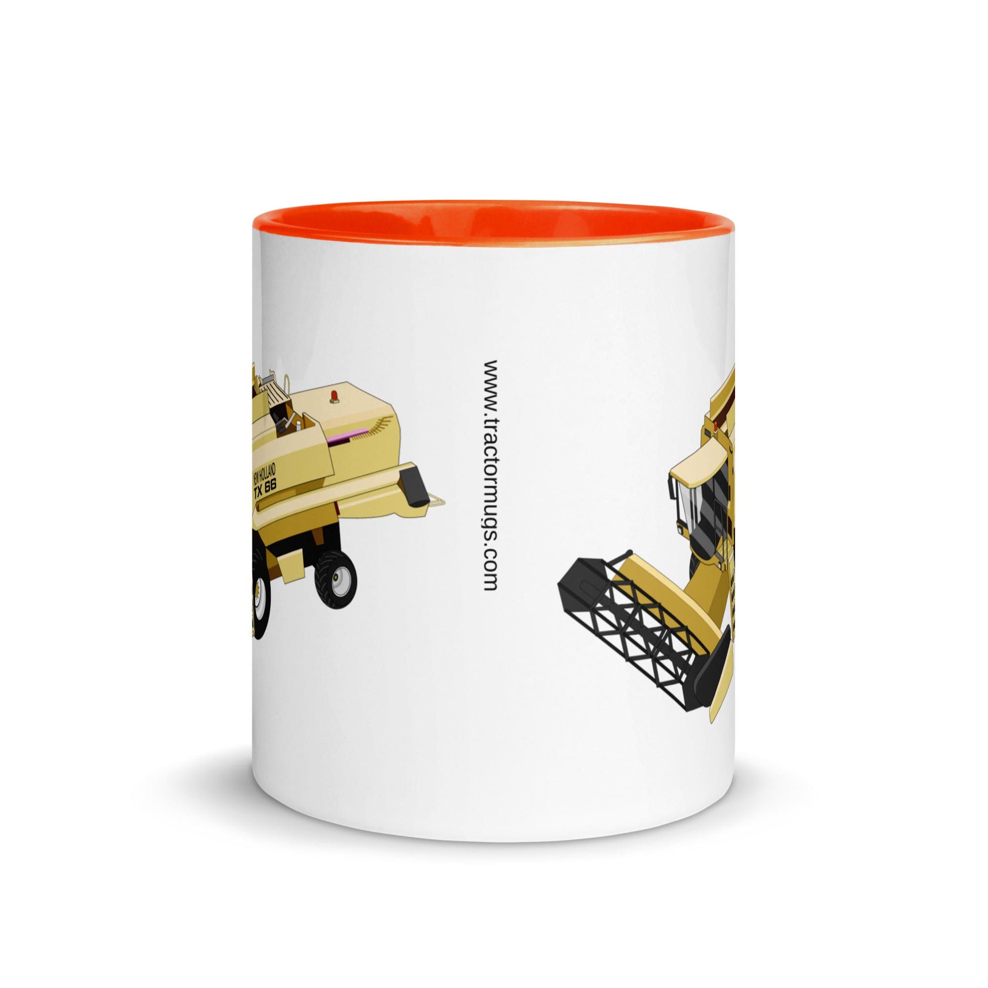 The Tractors Mugs Store New Holland TX 66 Combine Harvester Mug with Color Inside Quality Farmers Merch