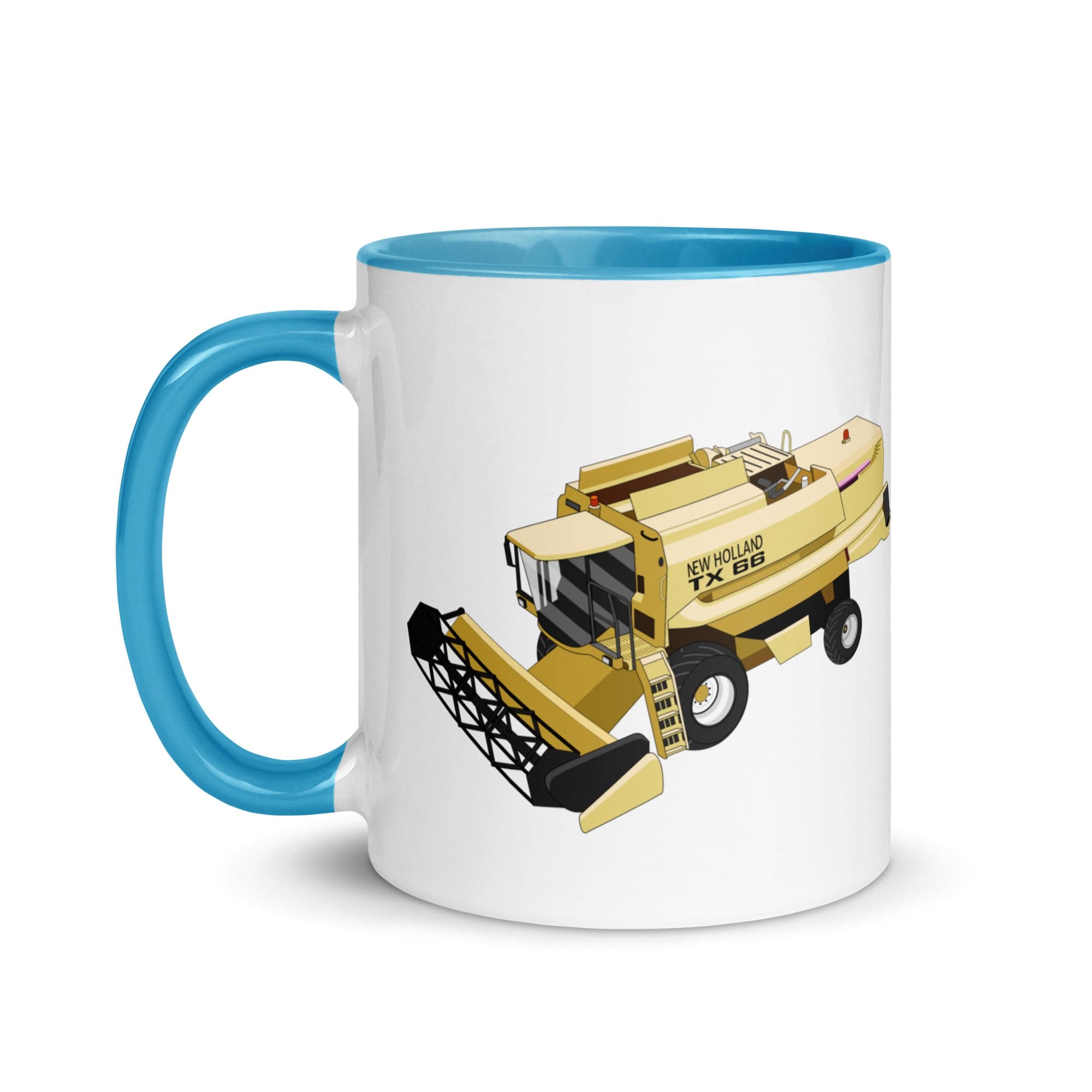 The Tractors Mugs Store New Holland TX 66 Combine Harvester Mug with Color Inside Quality Farmers Merch