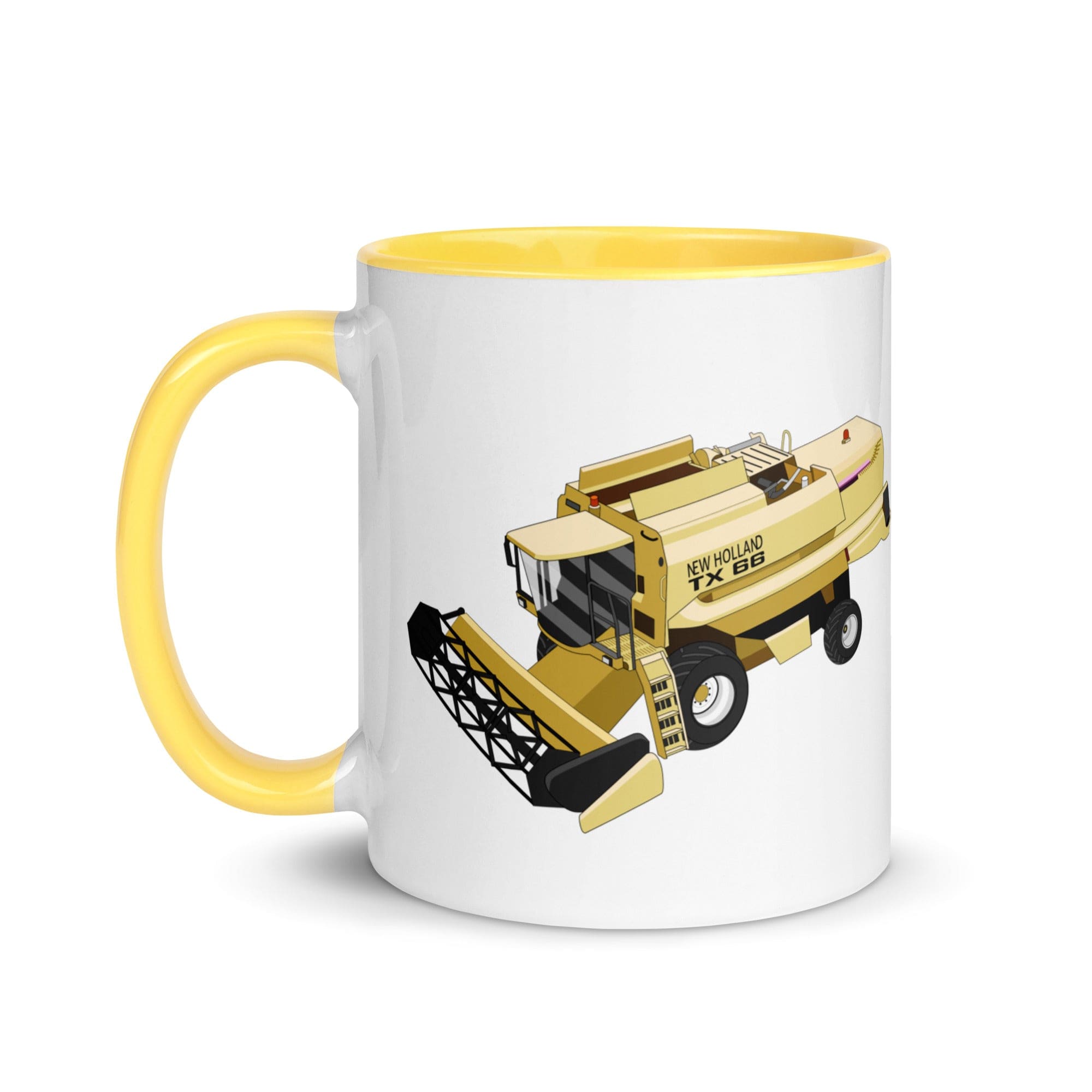 The Tractors Mugs Store New Holland TX 66 Combine Harvester Mug with Color Inside Quality Farmers Merch