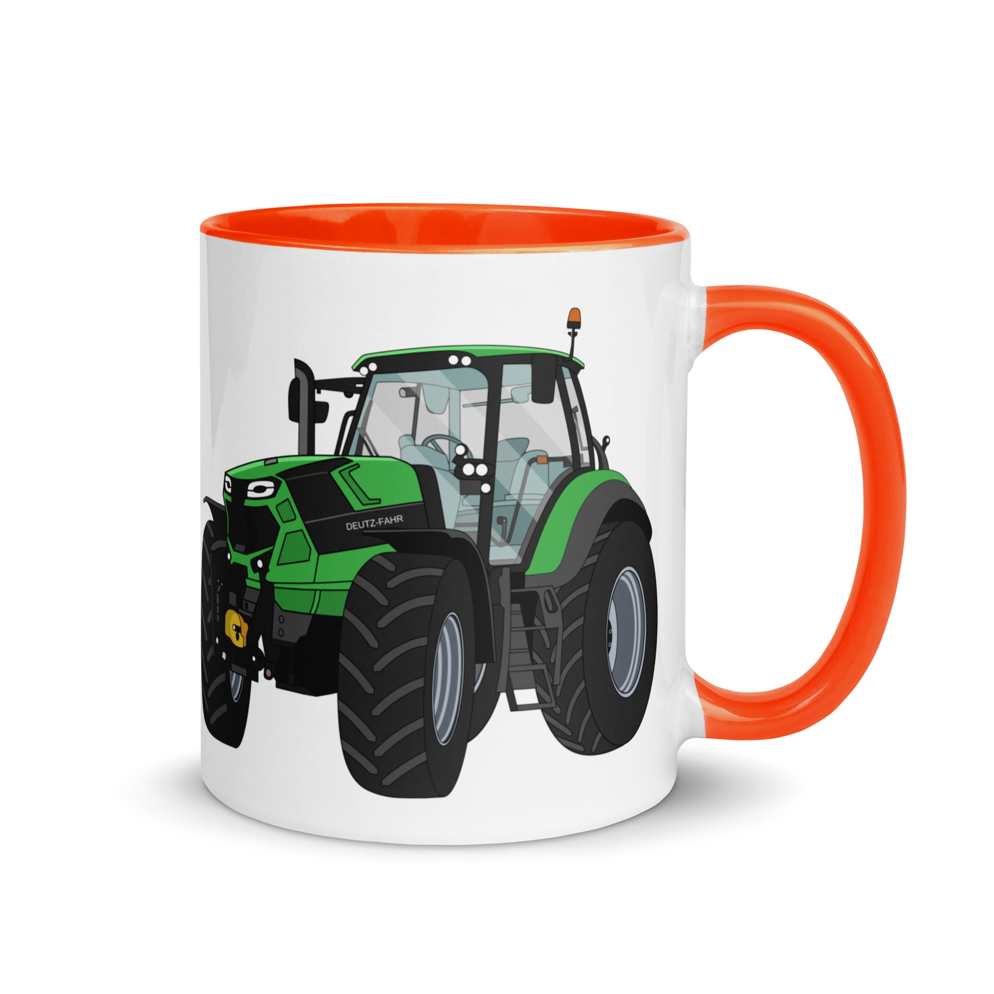 The Tractors Mugs Store Orange Deutz - Fahr Agrotron 7250 Ttv Mug with Color Inside Quality Farmers Merch