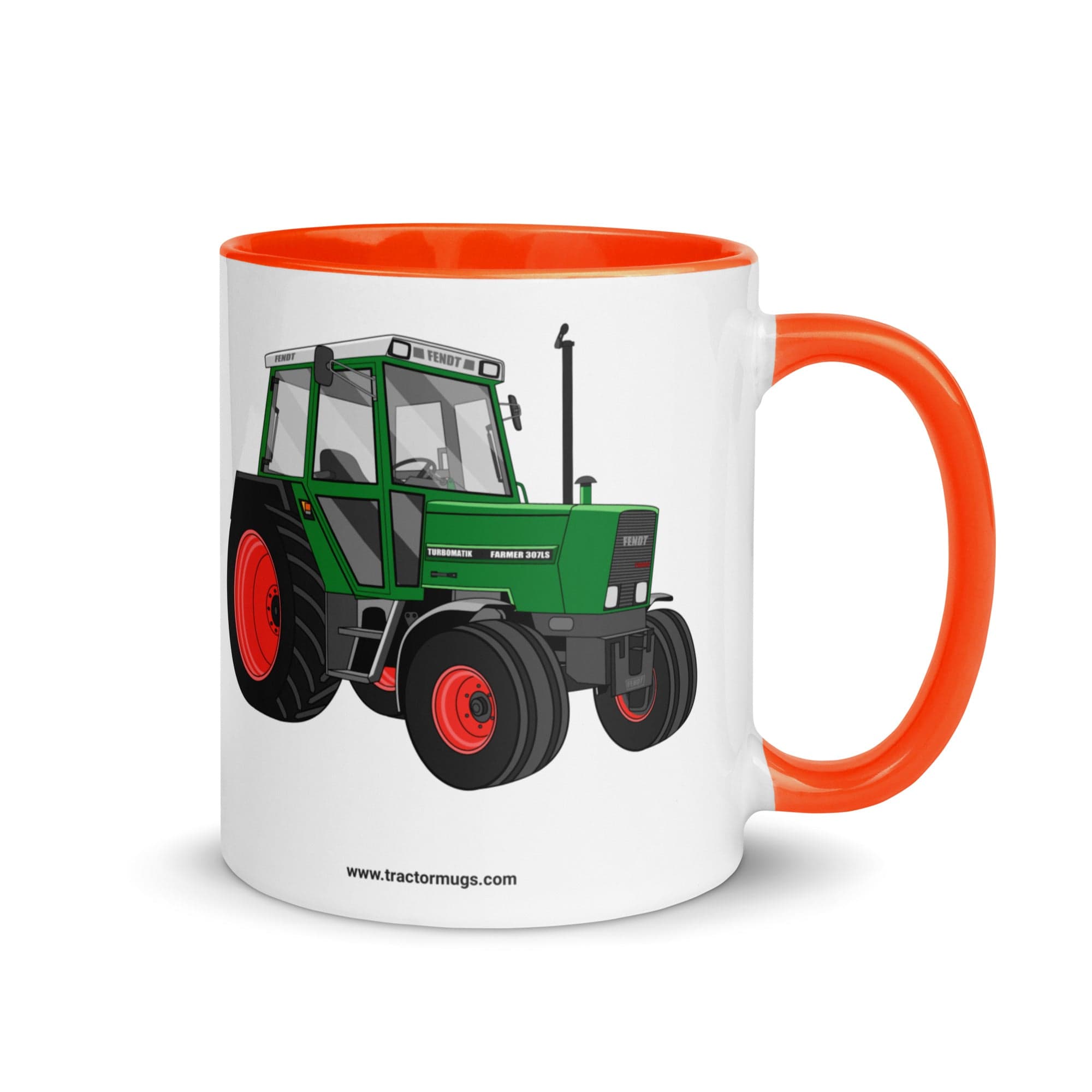 The Tractors Mugs Store Orange Fendt 307 LSA | Mug with Color Inside Quality Farmers Merch