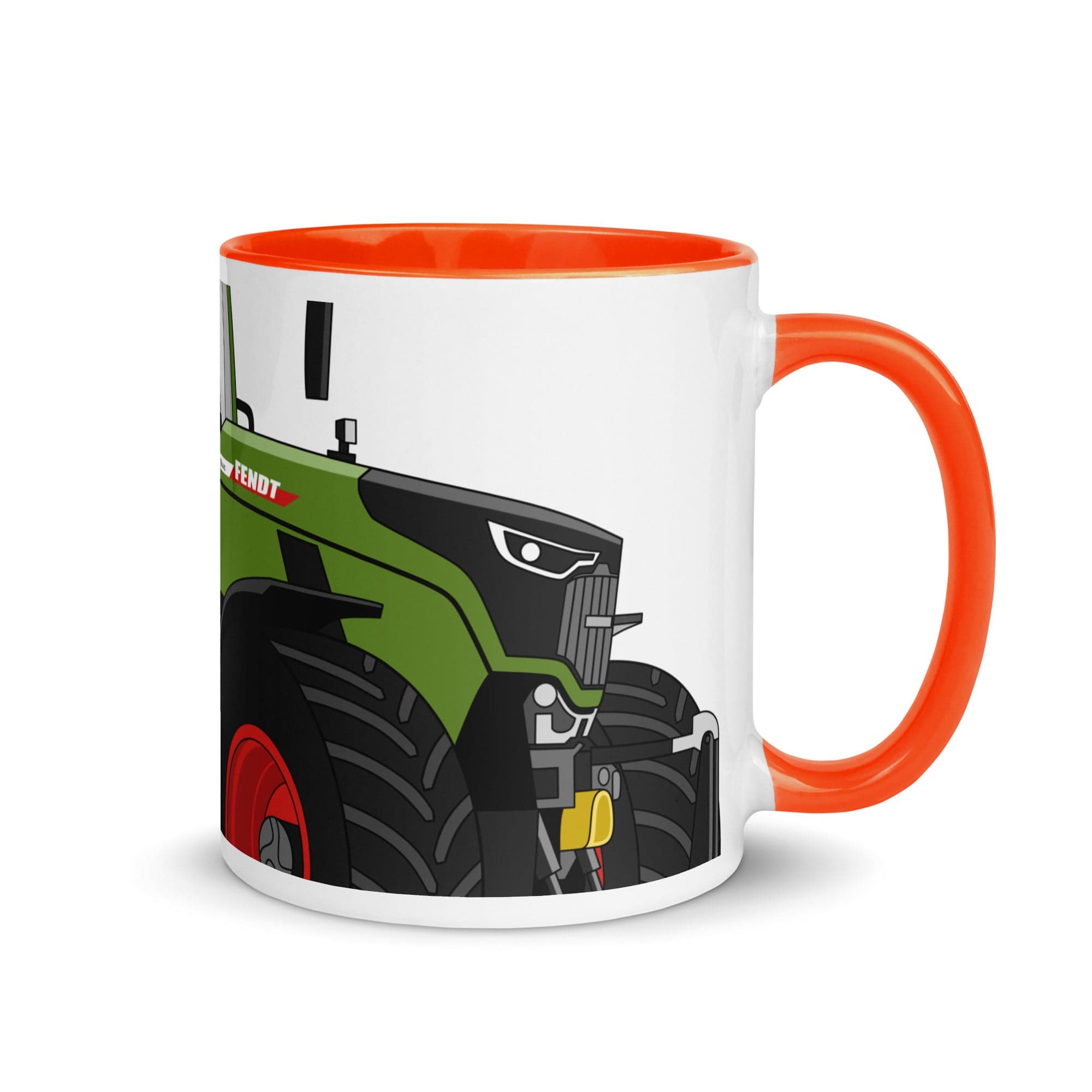 The Tractors Mugs Store Orange Fendt 728 Vario 20 Mug with Color Inside Quality Farmers Merch