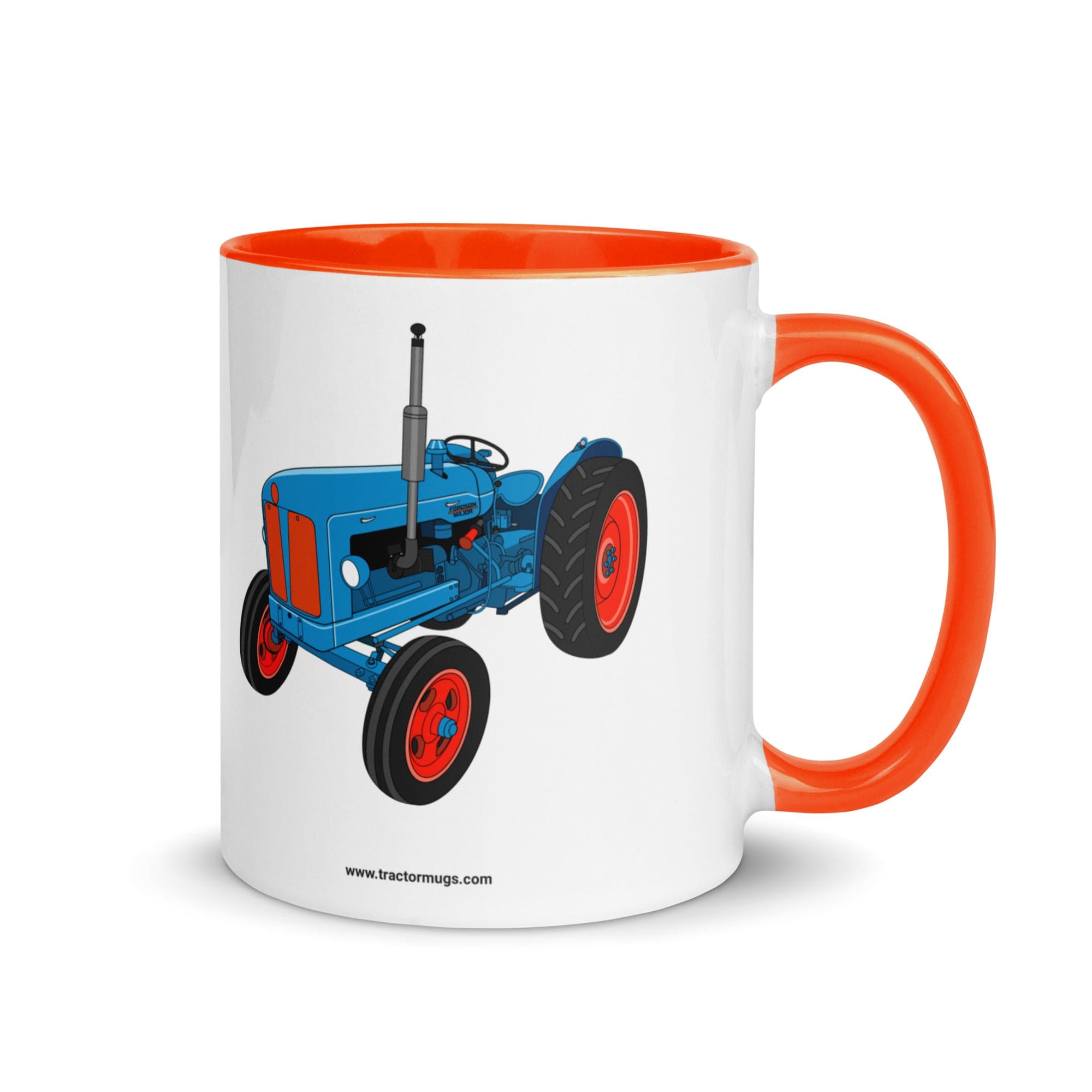 The Tractors Mugs Store Orange Fordson Super Dexta | Mug with Color Inside Quality Farmers Merch