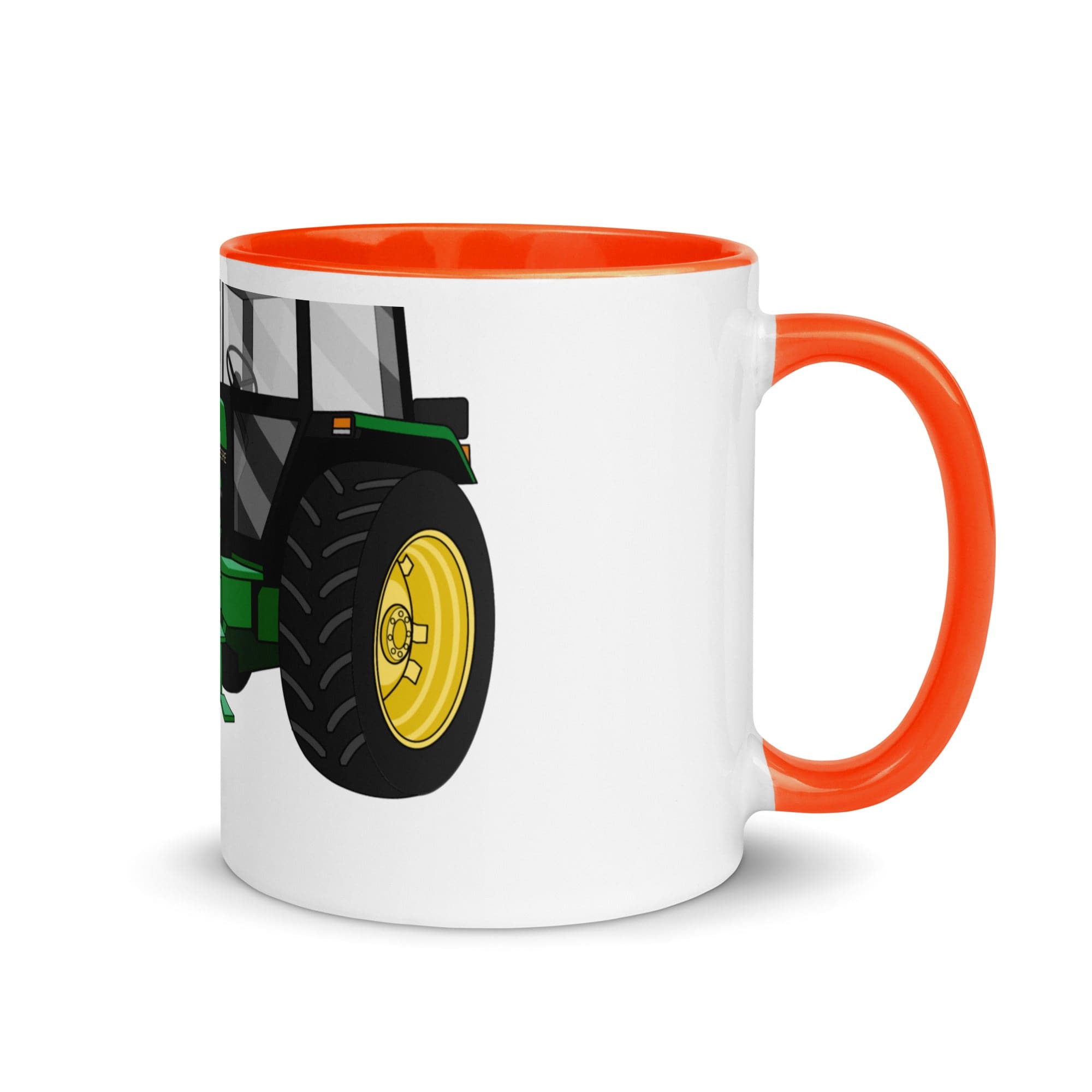 The Tractors Mugs Store Orange John Deere 3050 2WD 2.0 Mug with Color Inside Quality Farmers Merch