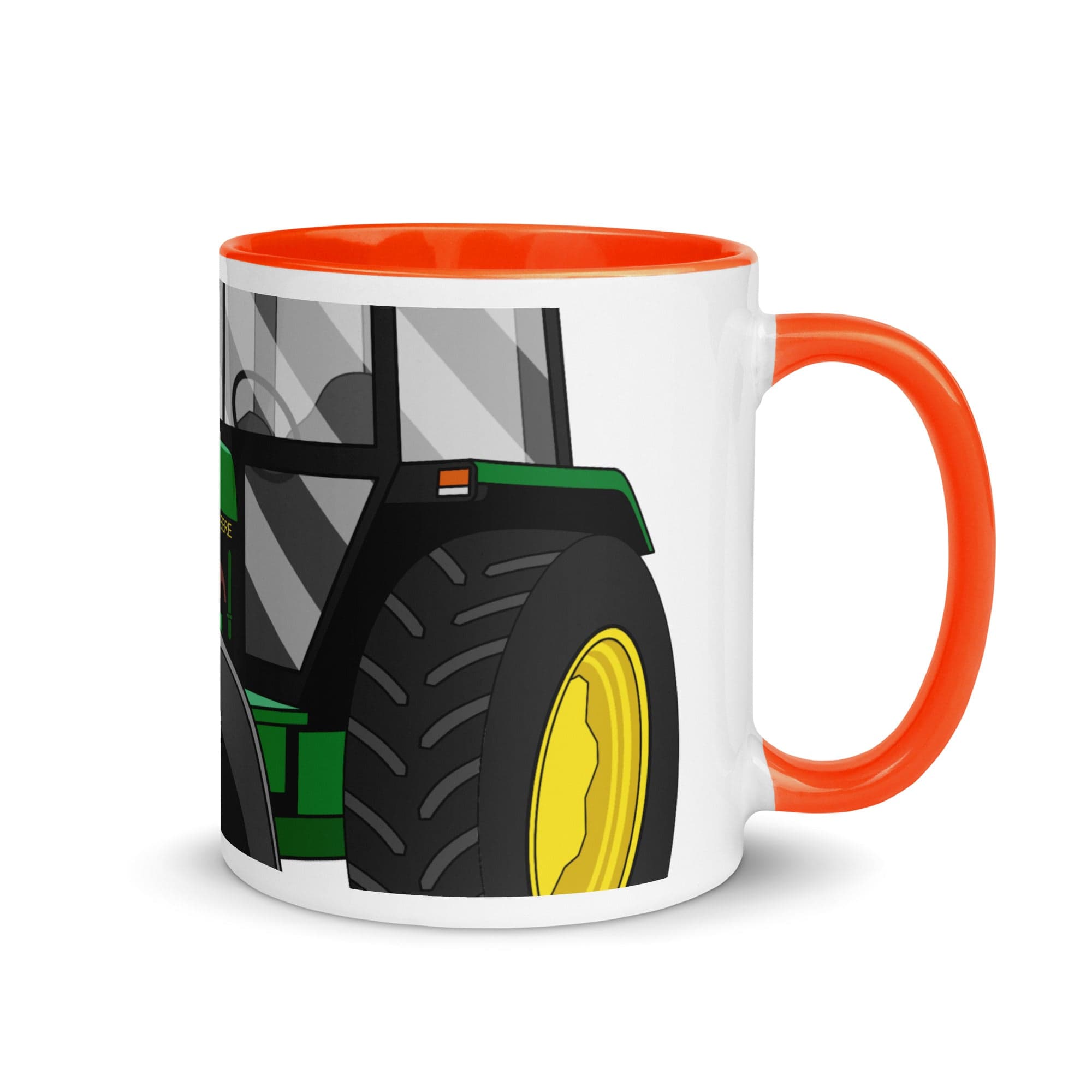 The Tractors Mugs Store Orange John Deere 3350 4WD 2.0 Mug with Color Inside Quality Farmers Merch