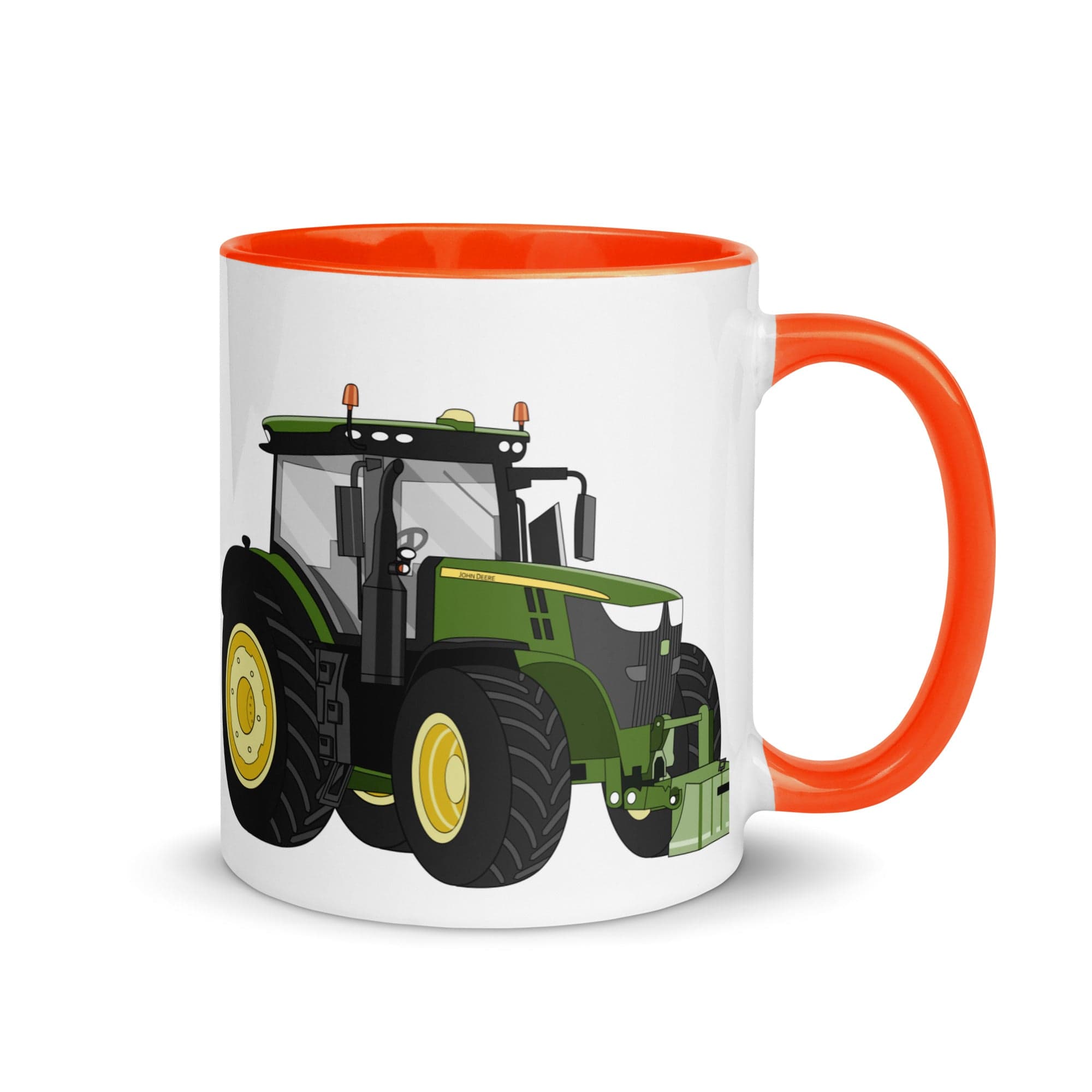 The Tractors Mugs Store Orange John Deere 7310R Mug with Color Inside Quality Farmers Merch