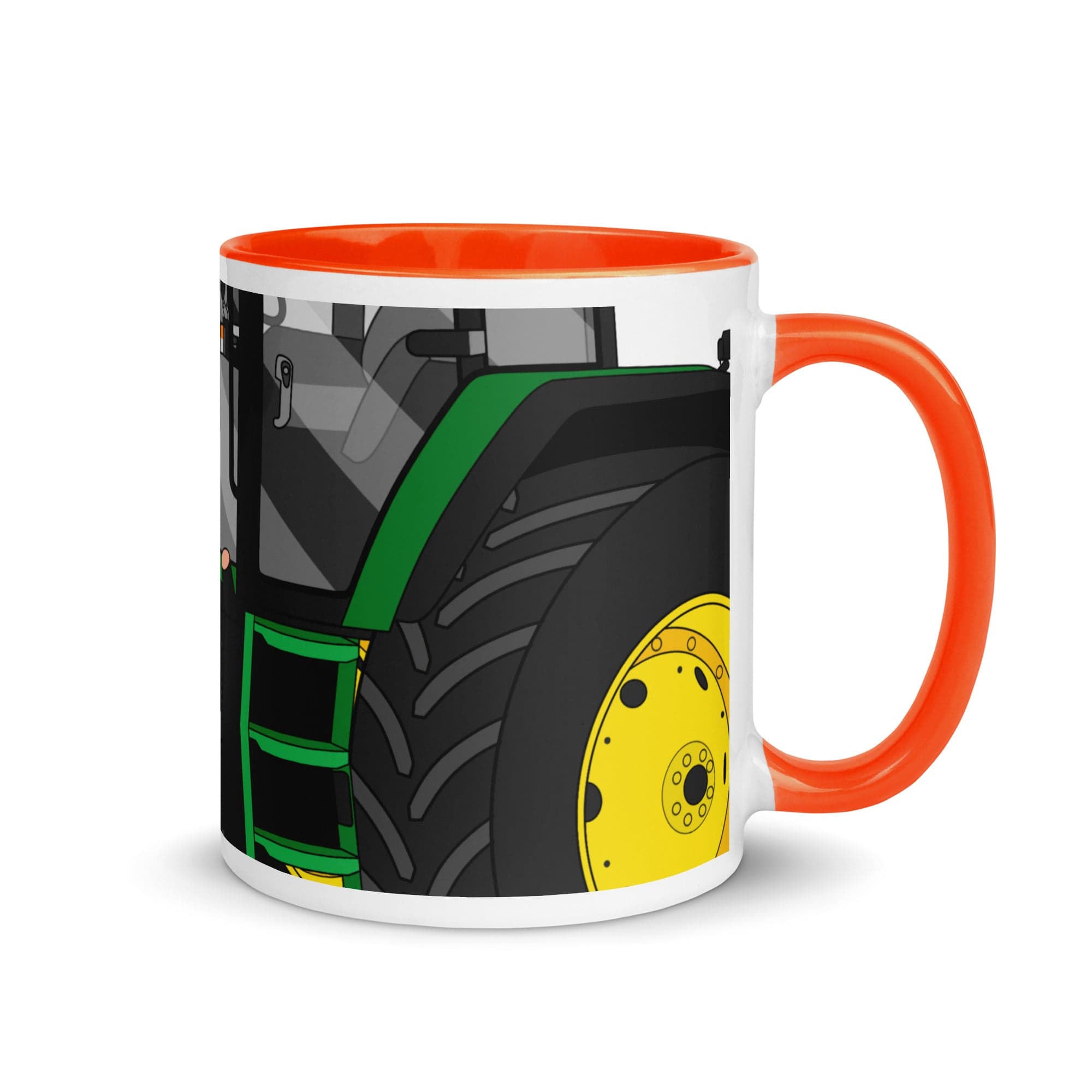 The Tractors Mugs Store Orange John Deere 7810 2.0 Mug with Color Inside Quality Farmers Merch