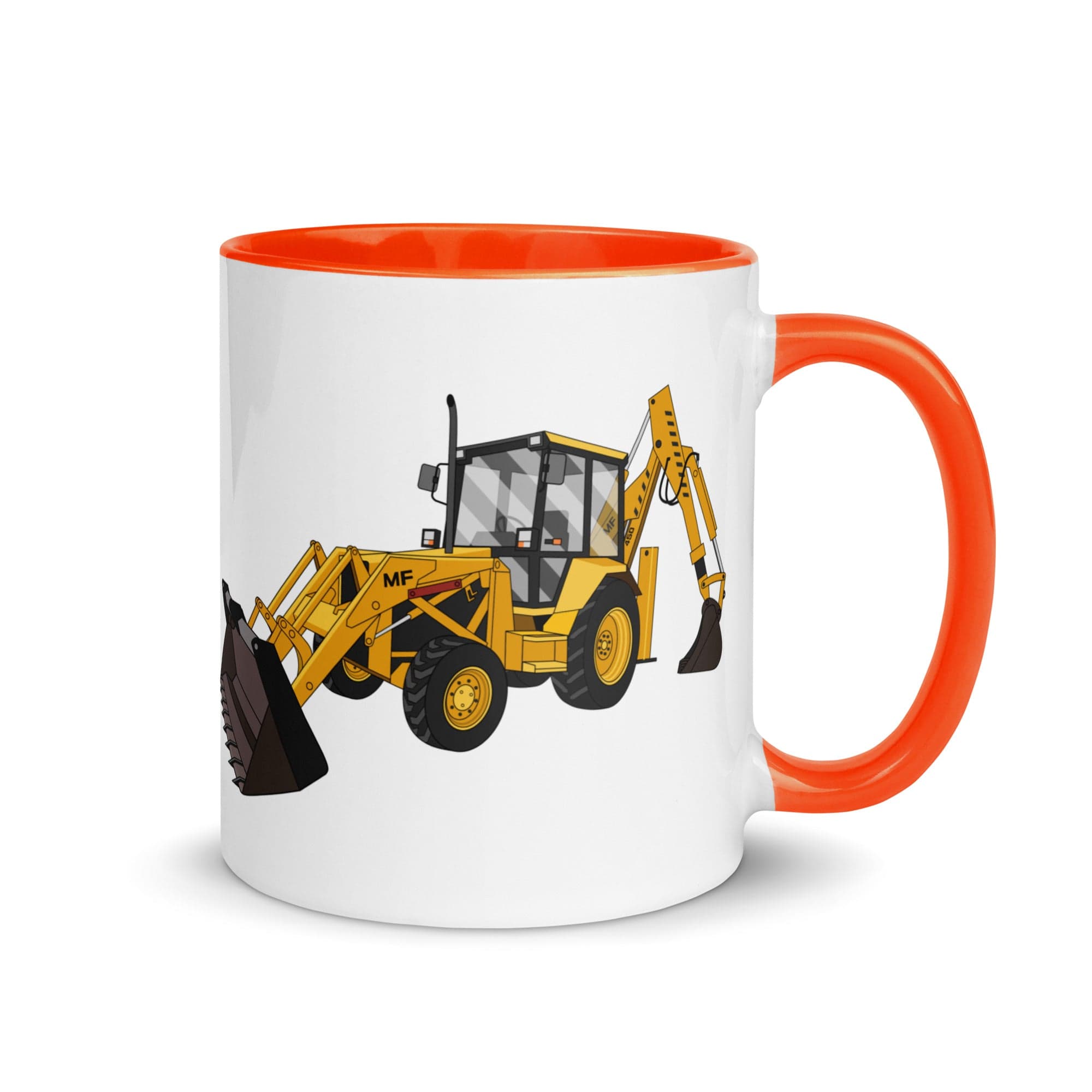 The Tractors Mugs Store Orange Massey 50HX Mug with Color Inside Quality Farmers Merch