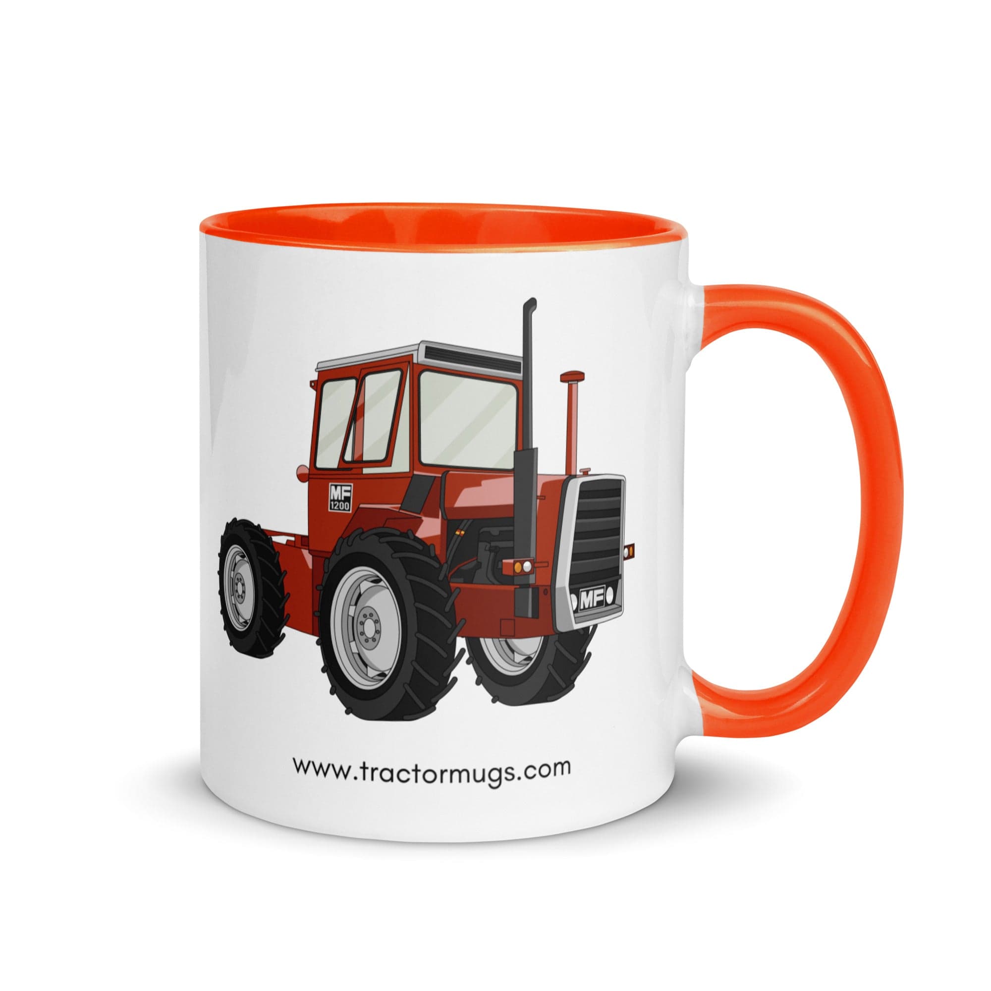The Tractors Mugs Store Orange Massey Ferguson 1200 | Mug with Color Inside Quality Farmers Merch