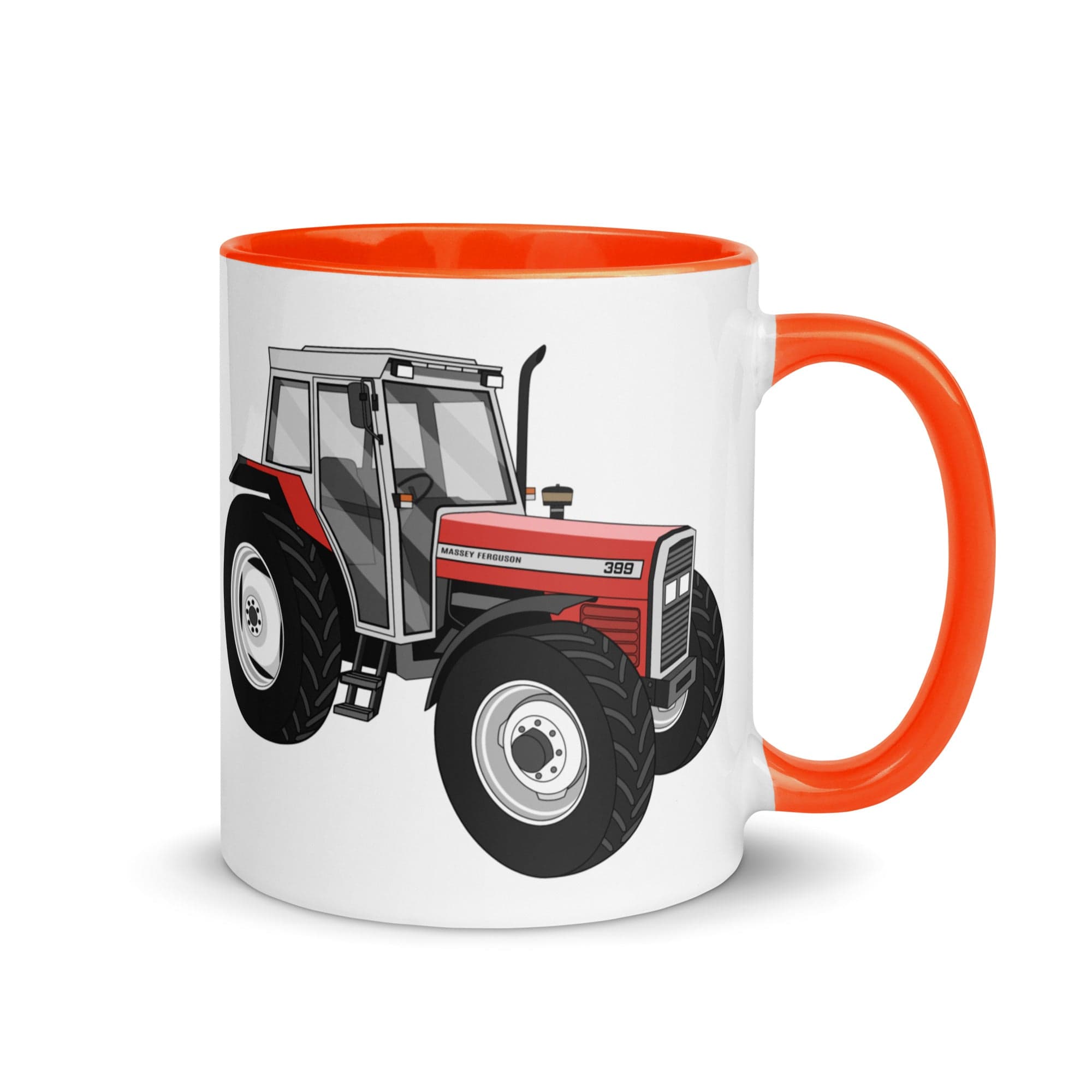 The Tractors Mugs Store Orange Massey Ferguson 399 Mug with Color Inside Quality Farmers Merch