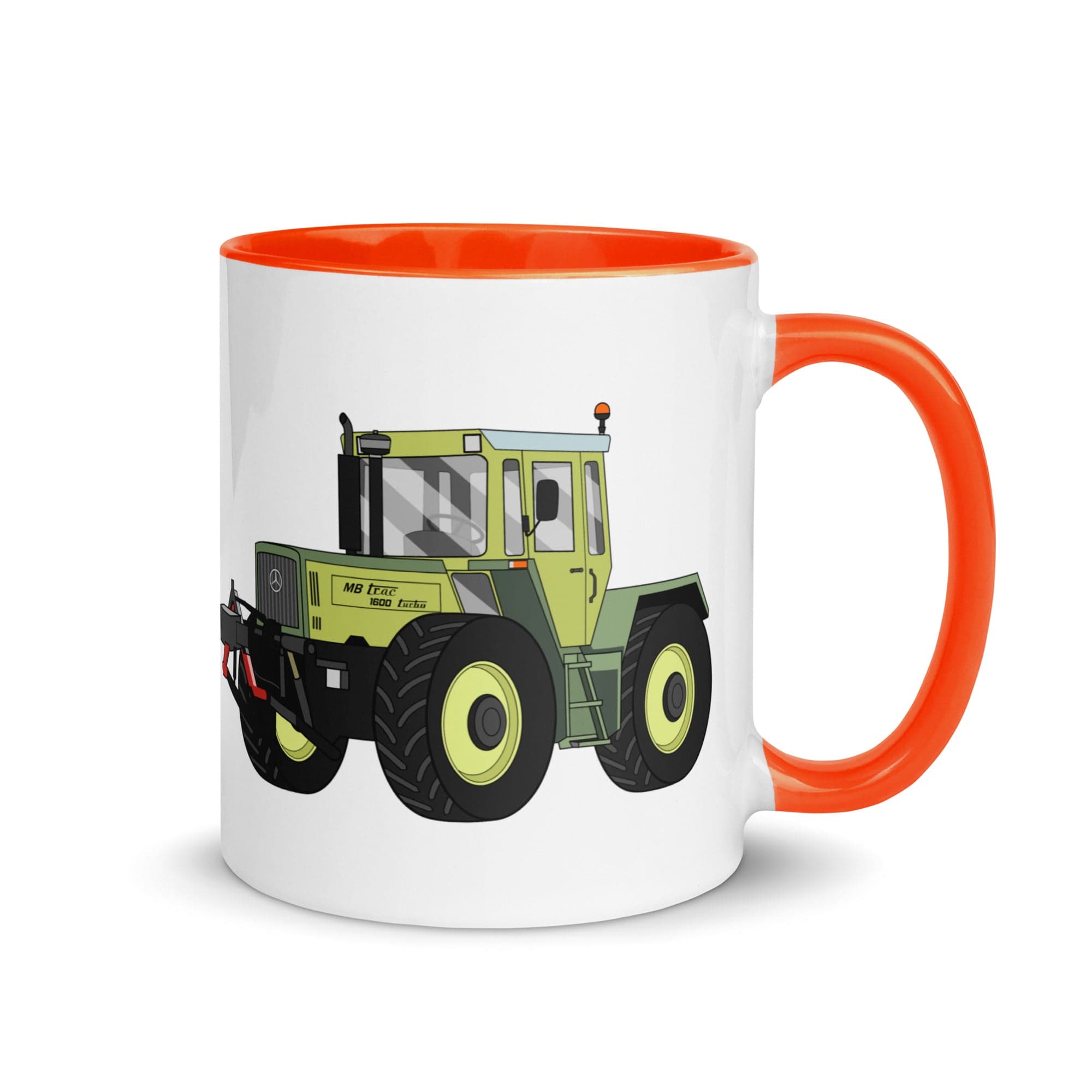 The Tractors Mugs Store Orange MB Trac 1300 Mug with Color Inside Quality Farmers Merch