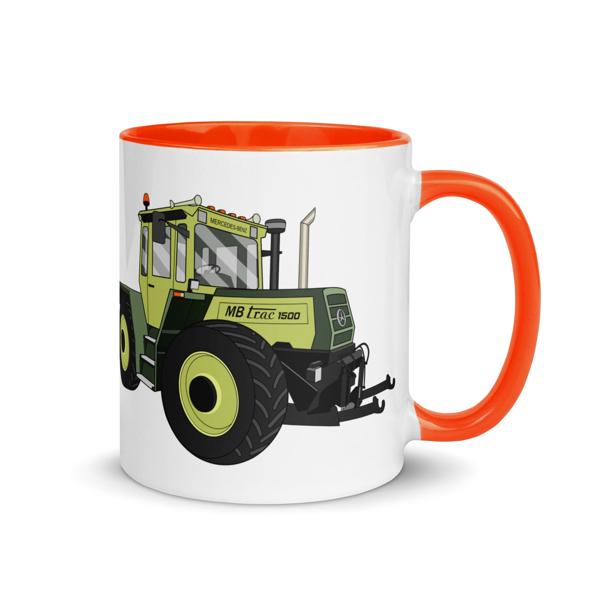 The Tractors Mugs Store Orange MB Trac 1500 Mug with Color Inside Quality Farmers Merch