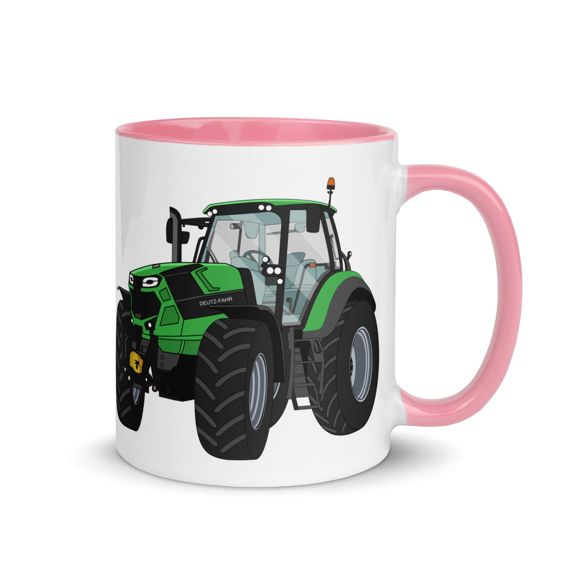 The Tractors Mugs Store Pink Deutz - Fahr Agrotron 7250 Ttv Mug with Color Inside Quality Farmers Merch