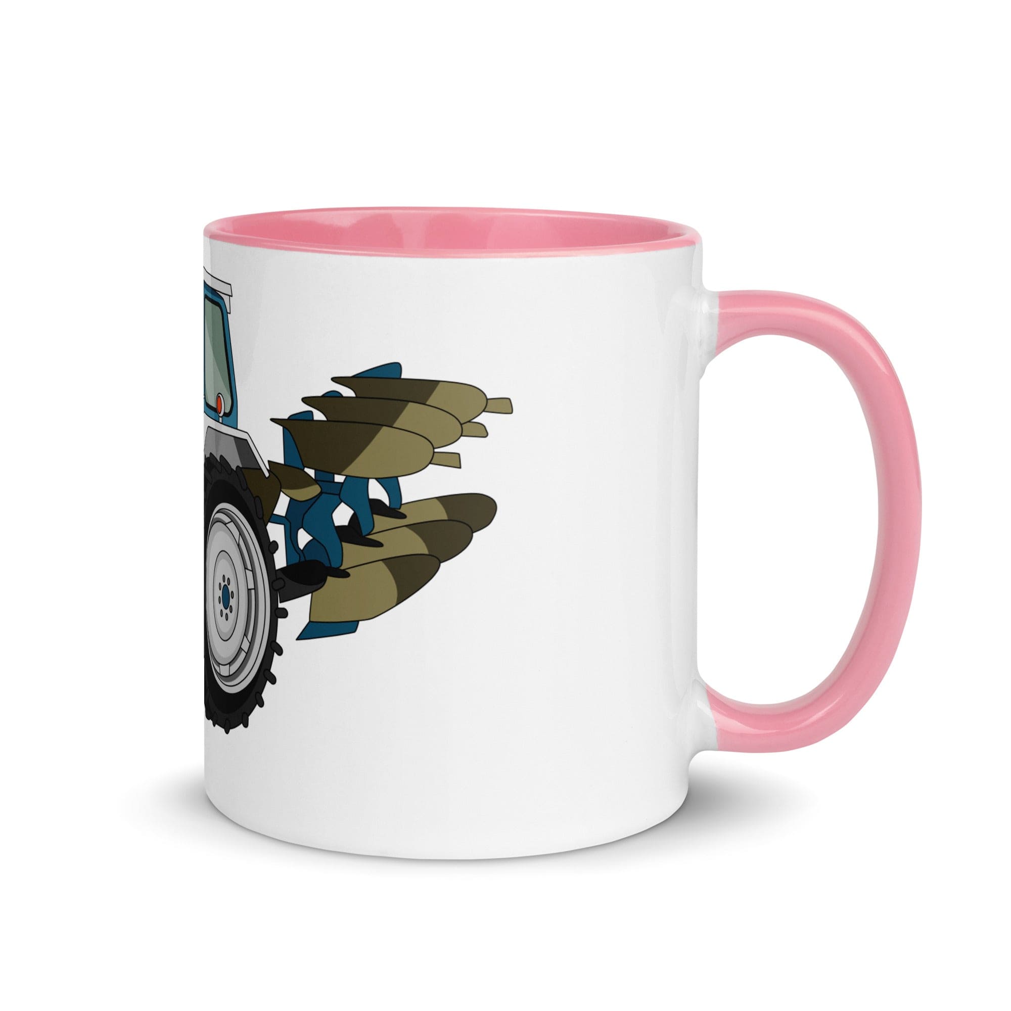 The Tractors Mugs Store Pink Ford 5000 Mug with Color Inside Quality Farmers Merch