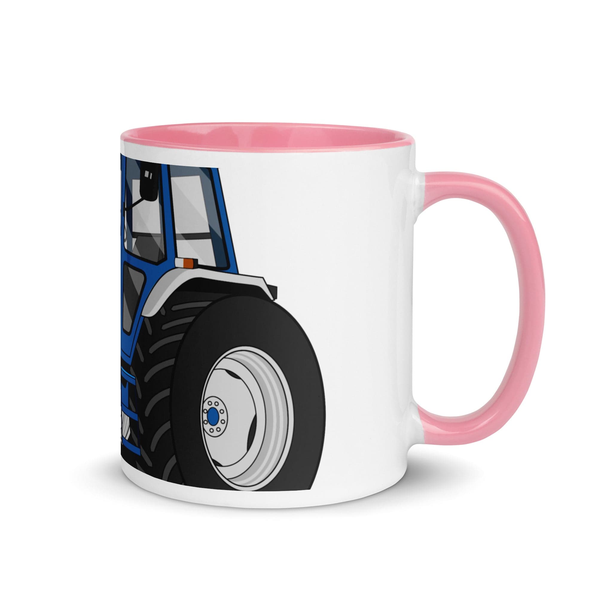The Tractors Mugs Store Pink Ford 8210 4WD 2.0 Mug with Color Inside Quality Farmers Merch
