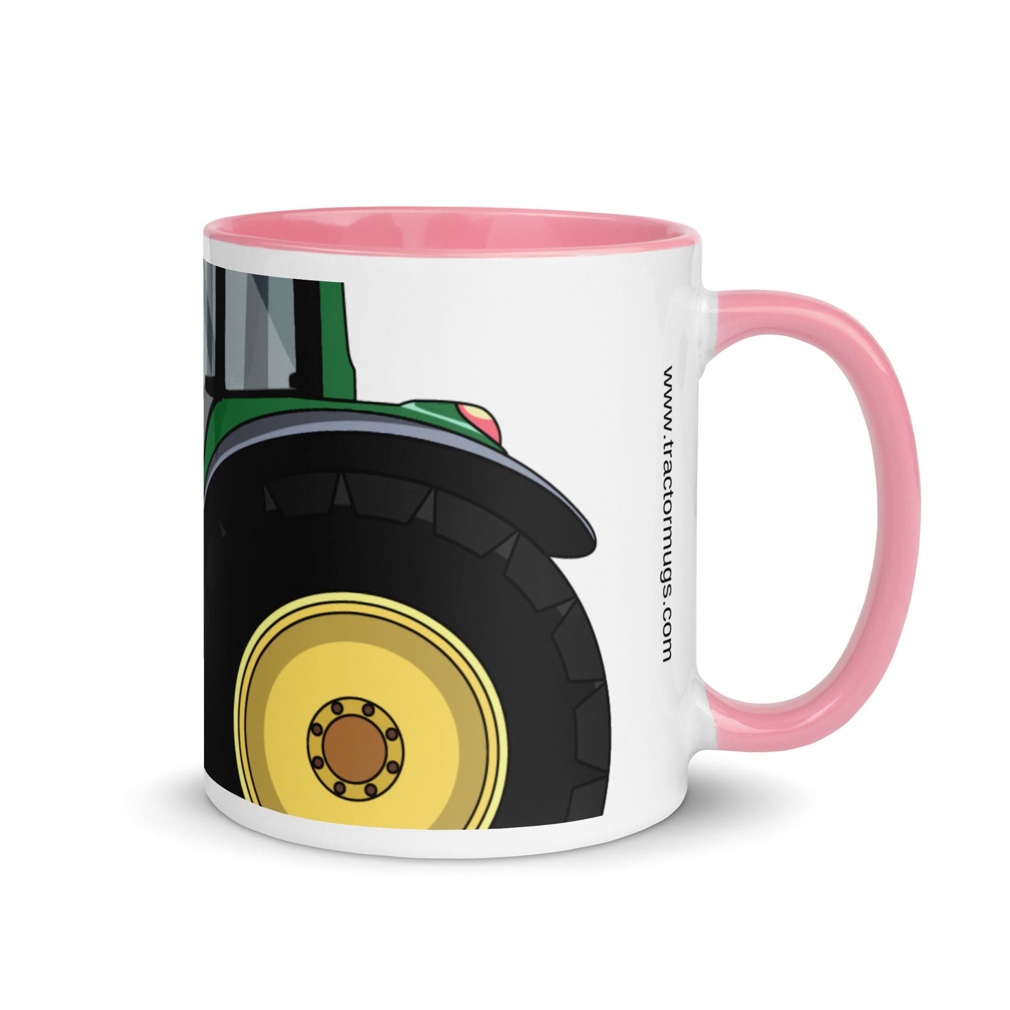 The Tractors Mugs Store Pink John Deere 6930 2.0 Mug with Color Inside Quality Farmers Merch
