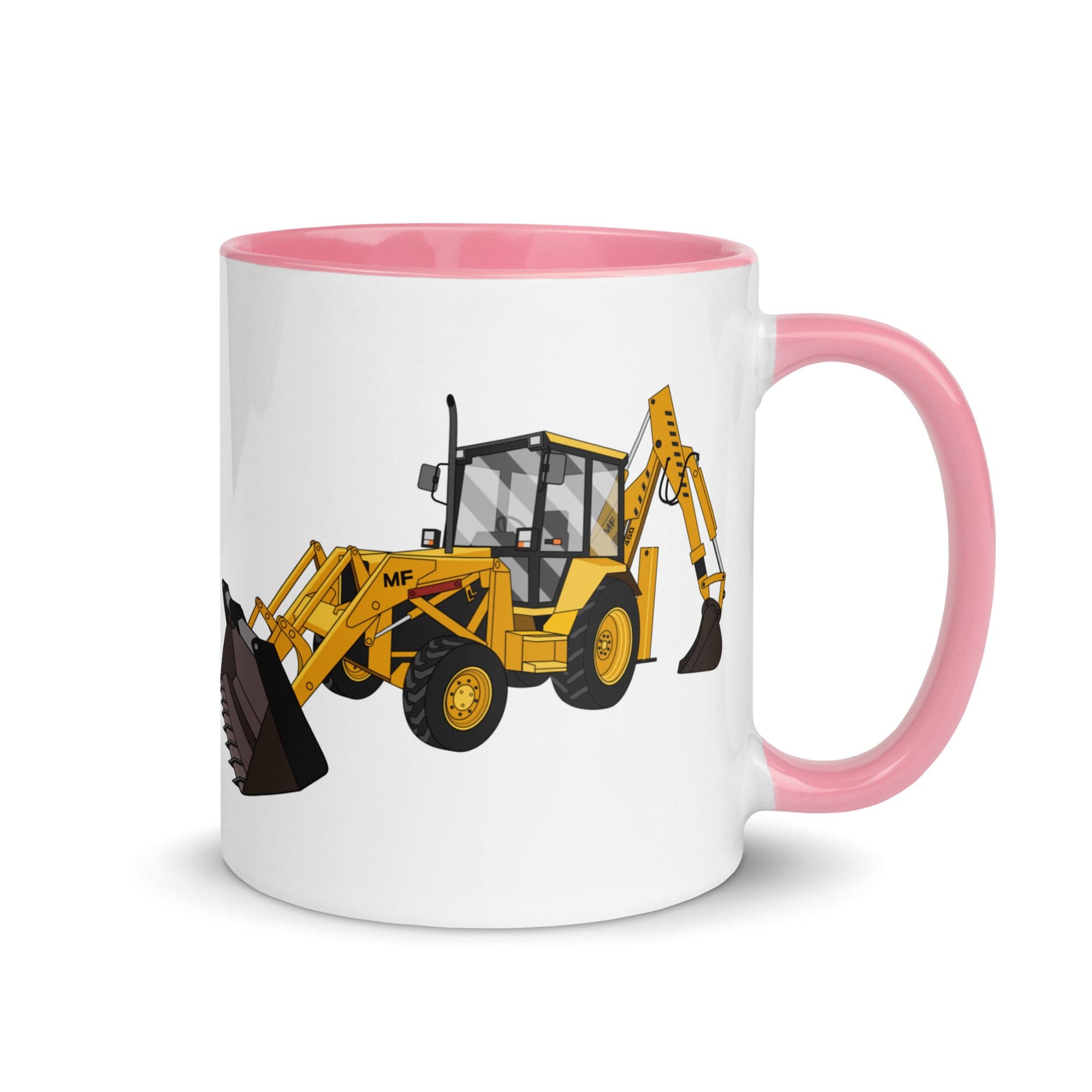 The Tractors Mugs Store Pink Massey 50HX Mug with Color Inside Quality Farmers Merch