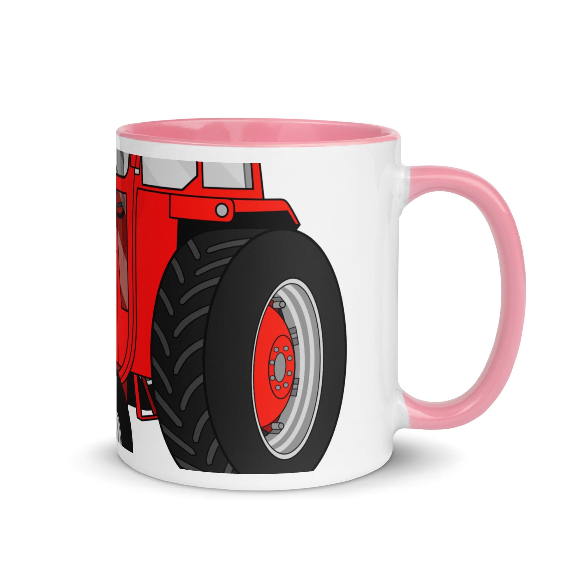 The Tractors Mugs Store Pink Massey Ferguson 165 2.0 Mug with Color Inside Quality Farmers Merch