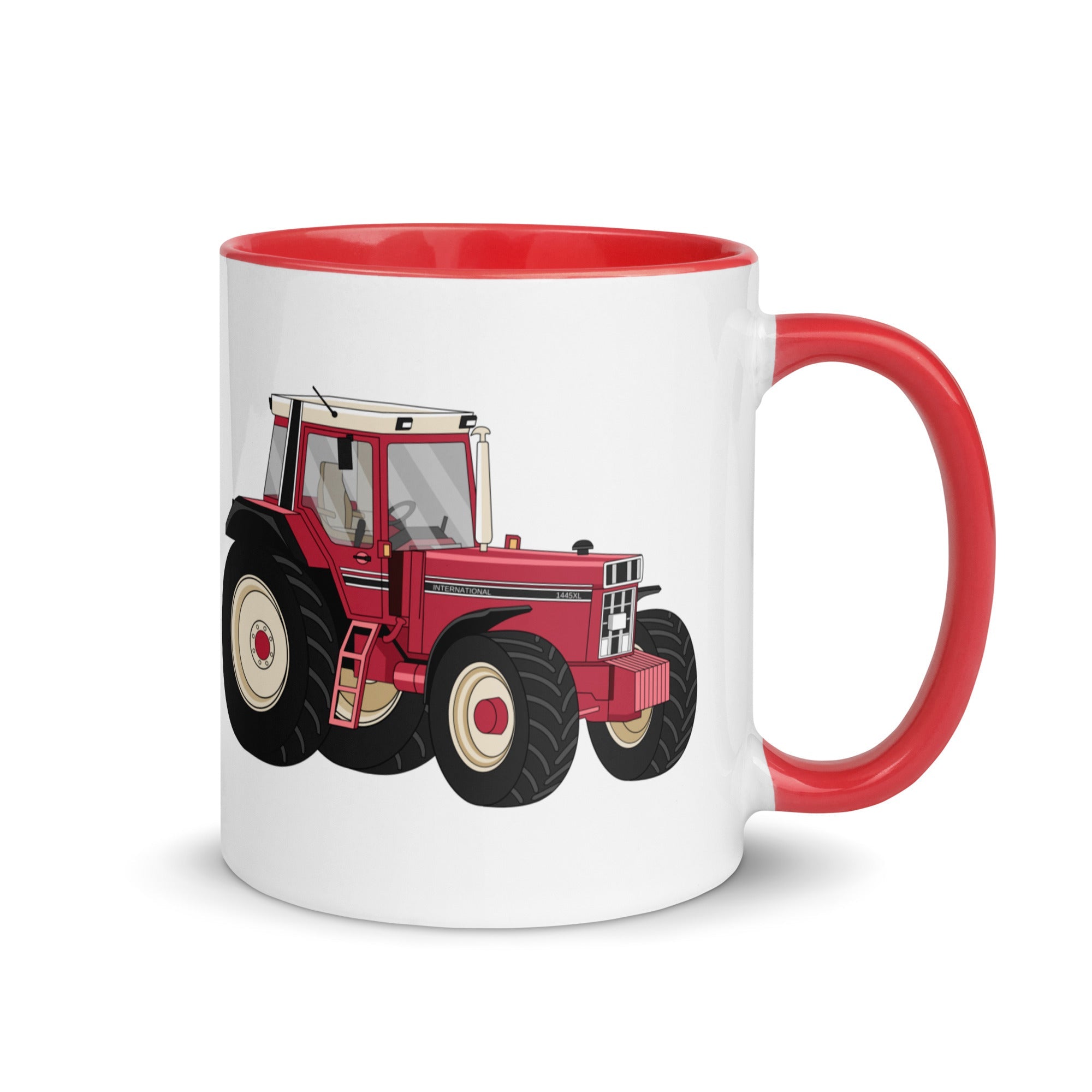 The Tractors Mugs Store Red Case IHC 1445 XL Mug with Color Inside Quality Farmers Merch