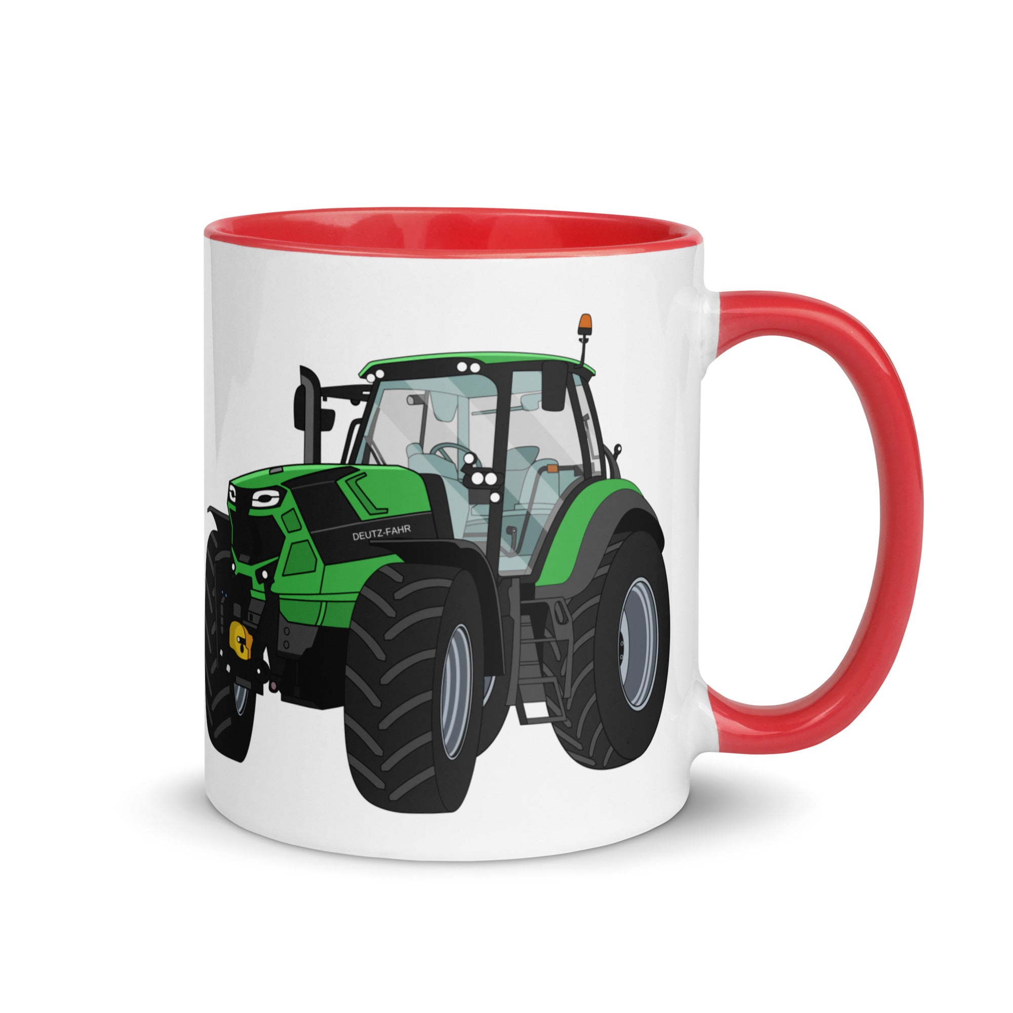 The Tractors Mugs Store Red Deutz - Fahr Agrotron 7250 Ttv Mug with Color Inside Quality Farmers Merch