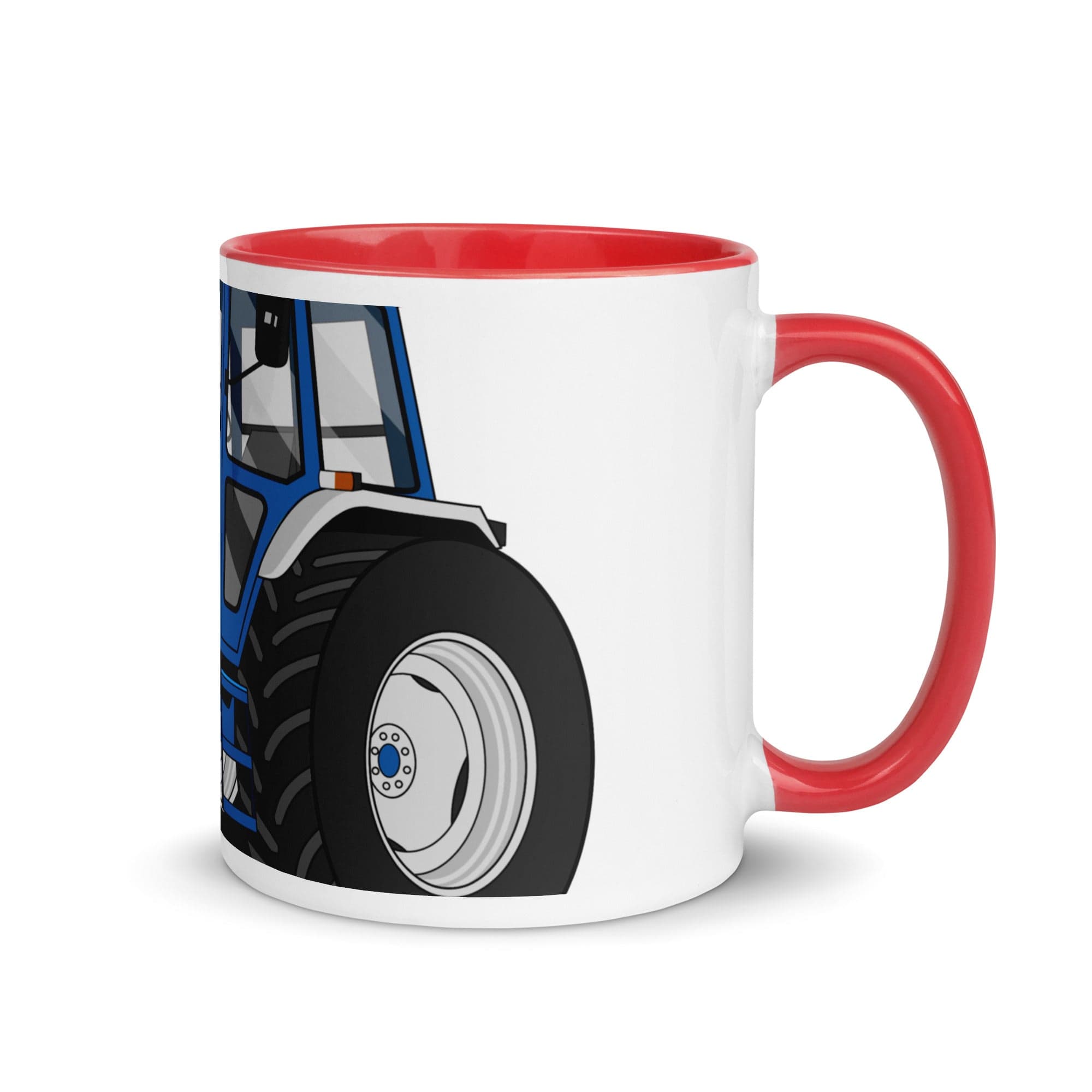 The Tractors Mugs Store Red Ford 8210 4WD 2.0 Mug with Color Inside Quality Farmers Merch