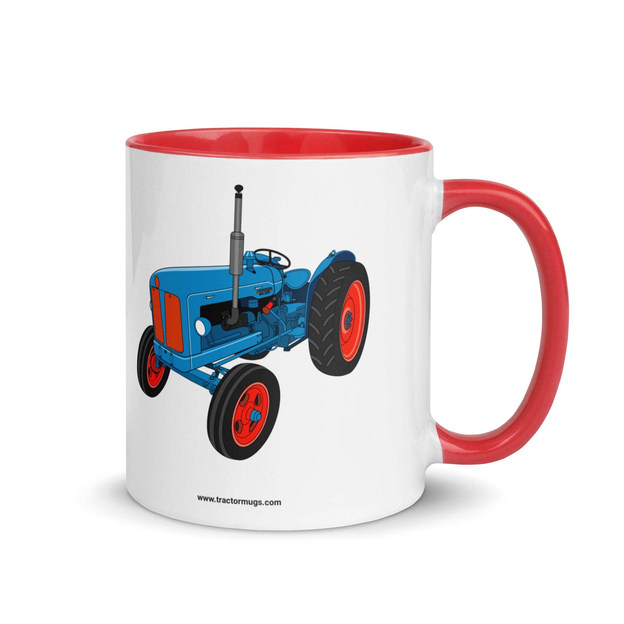 The Tractors Mugs Store Red Fordson Super Dexta | Mug with Color Inside Quality Farmers Merch