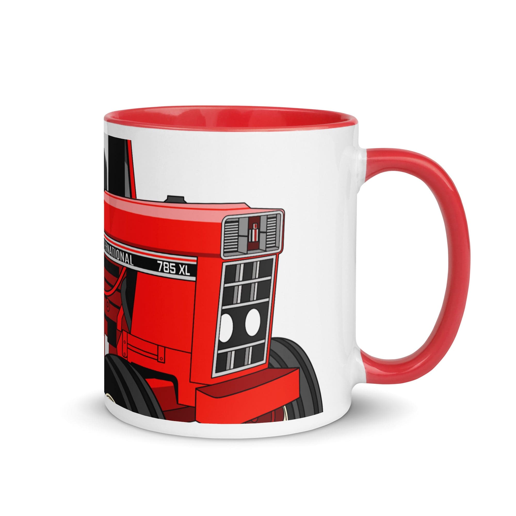 The Tractors Mugs Store Red International 785 XL 2.0 Mug with Color Inside Quality Farmers Merch