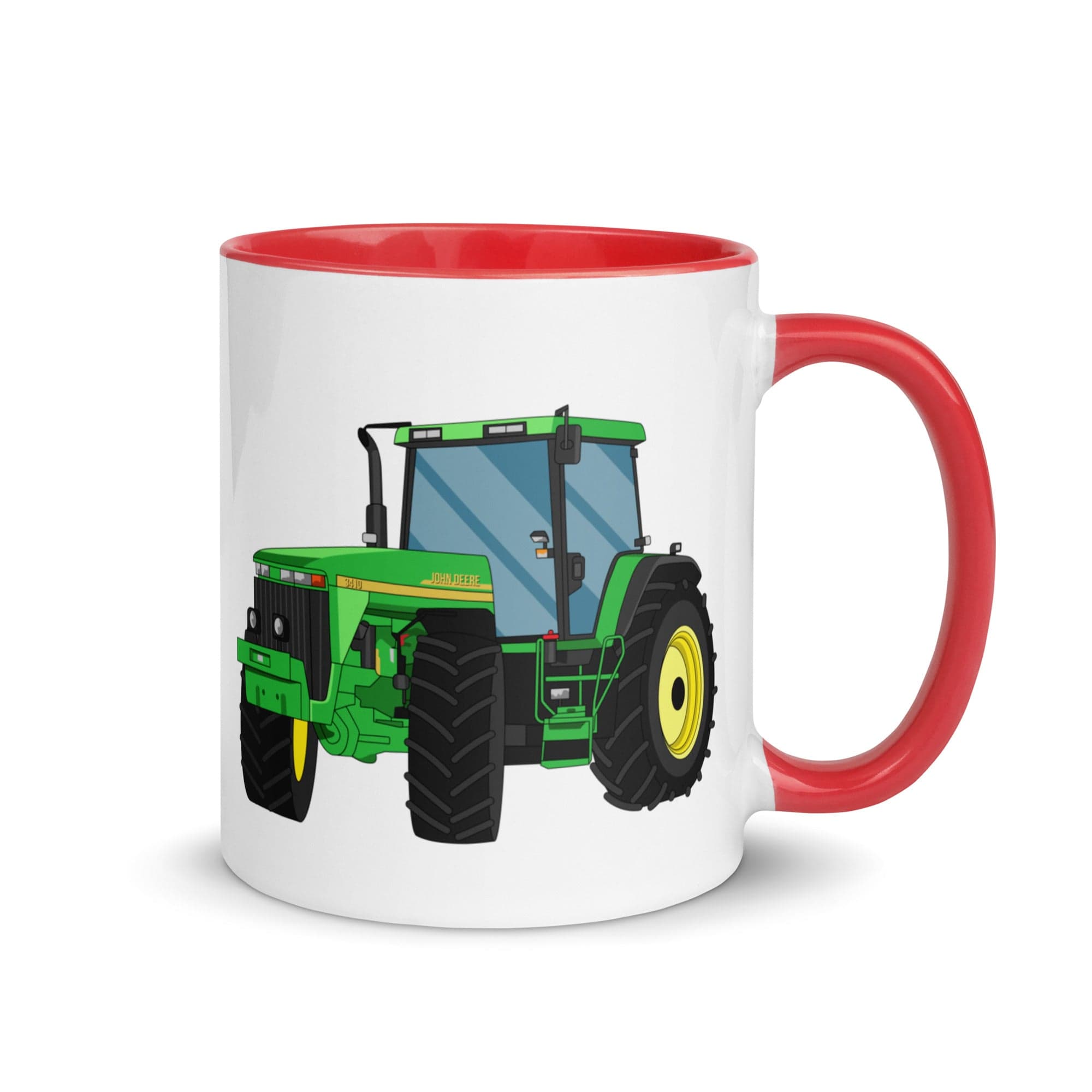 The Tractors Mugs Store Red John Deere 3410 Mug with Color Inside Quality Farmers Merch
