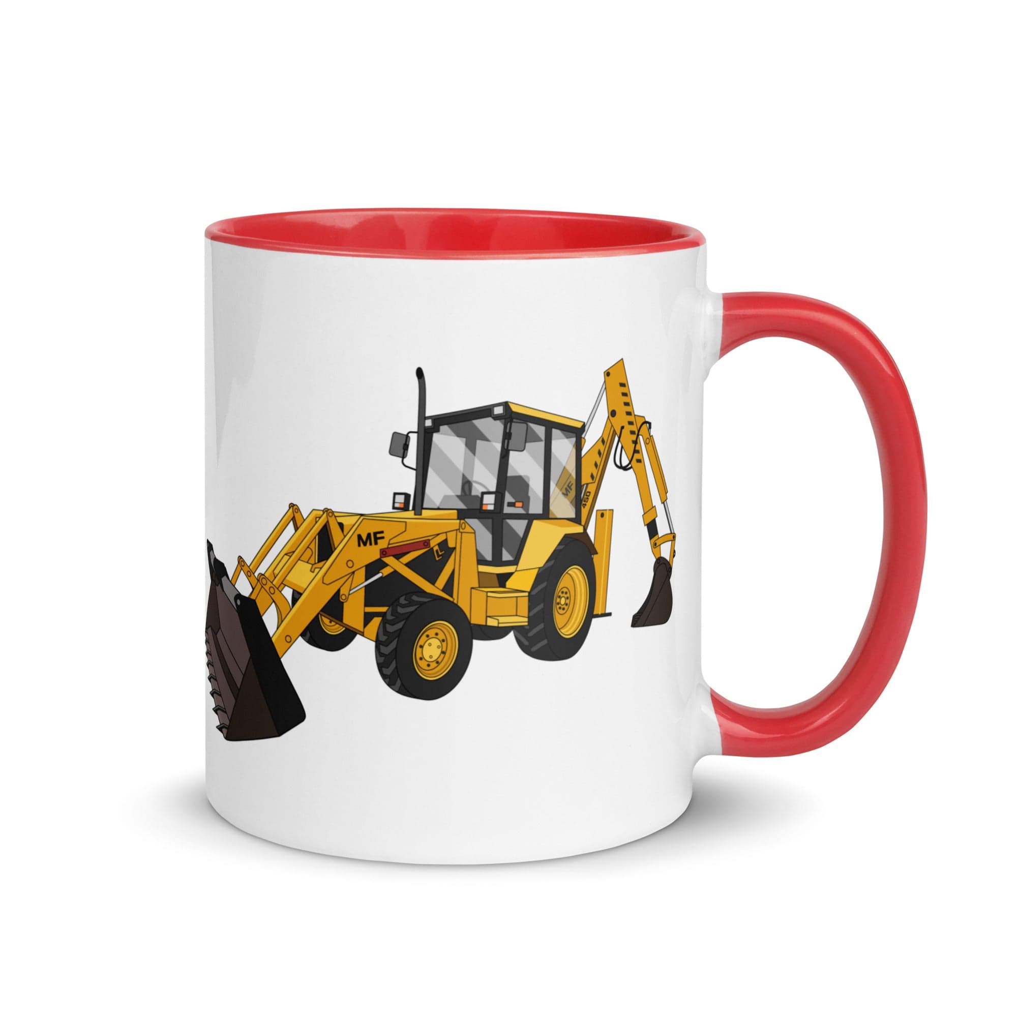 The Tractors Mugs Store Red Massey 50HX Mug with Color Inside Quality Farmers Merch