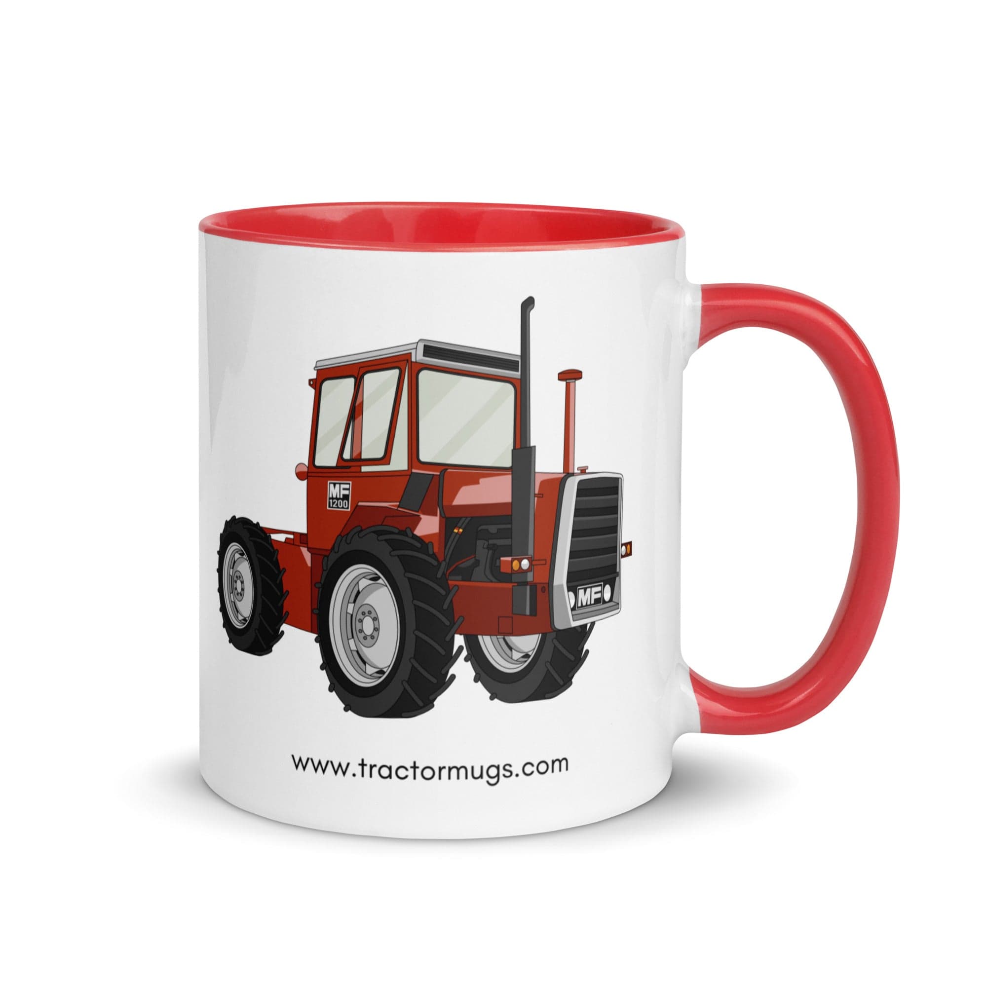 The Tractors Mugs Store Red Massey Ferguson 1200 | Mug with Color Inside Quality Farmers Merch