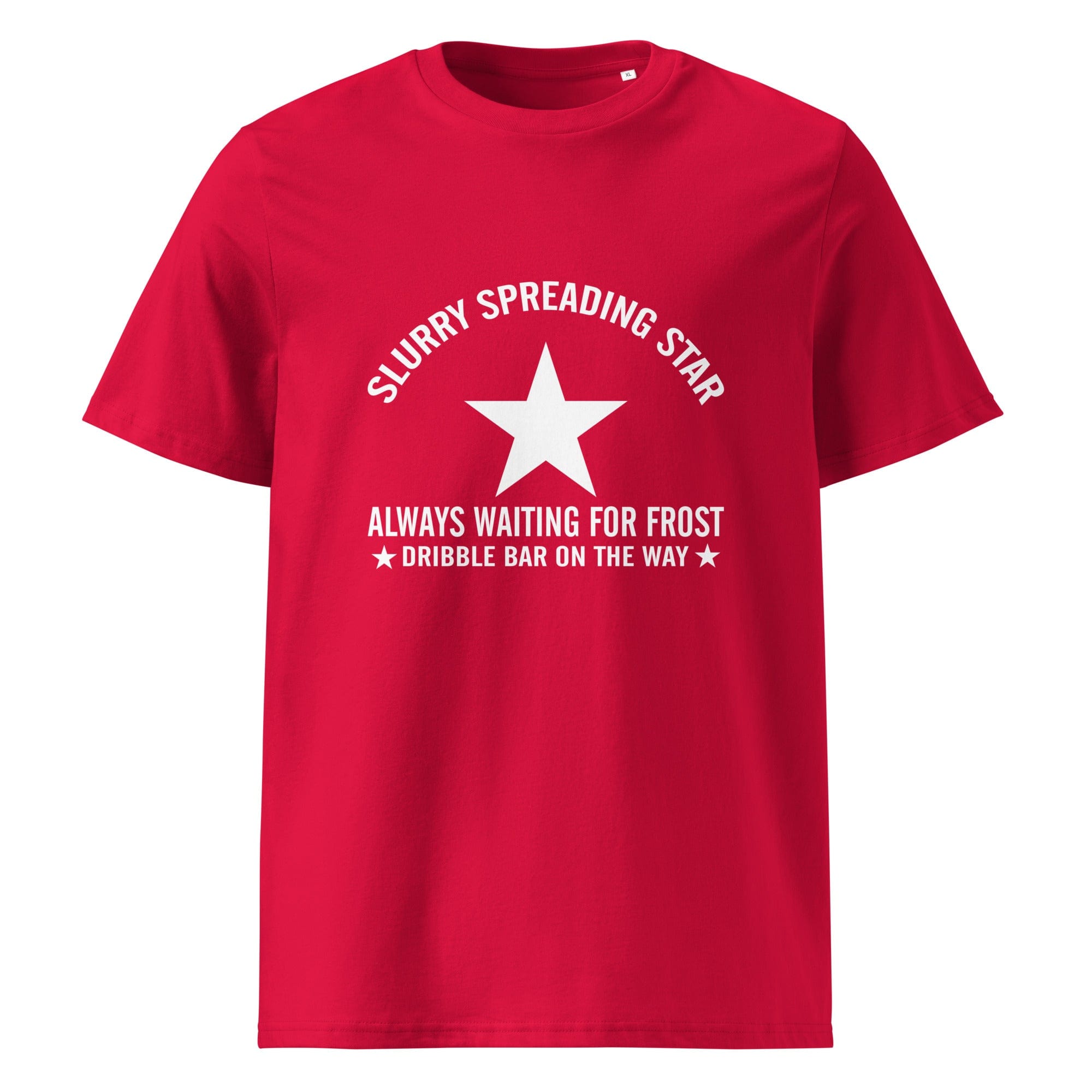 The Tractors Mugs Store Red / S Slurry Speading Star Unisex organic cotton t-shirt Quality Farmers Merch