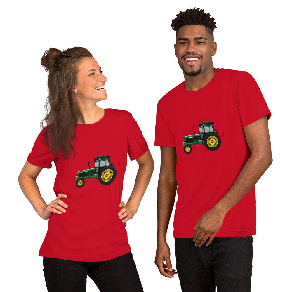 The Tractors Mugs Store Red / XS John Deere 3050 2WD Unisex t-shirt Quality Farmers Merch