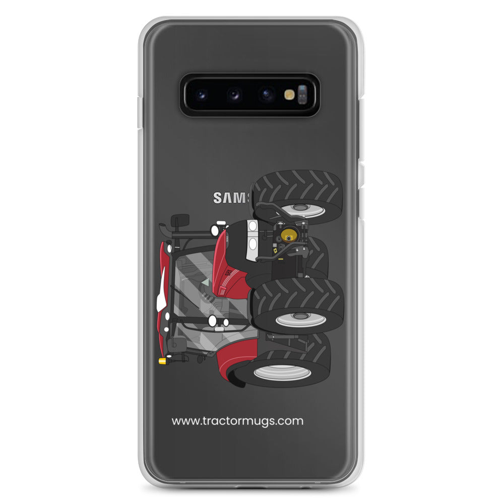 The Tractors Mugs Store Samsung Galaxy S10+ Case IH Maxxum 150 Activedrive 8 Clear Case for SamsungĀ® Quality Farmers Merch