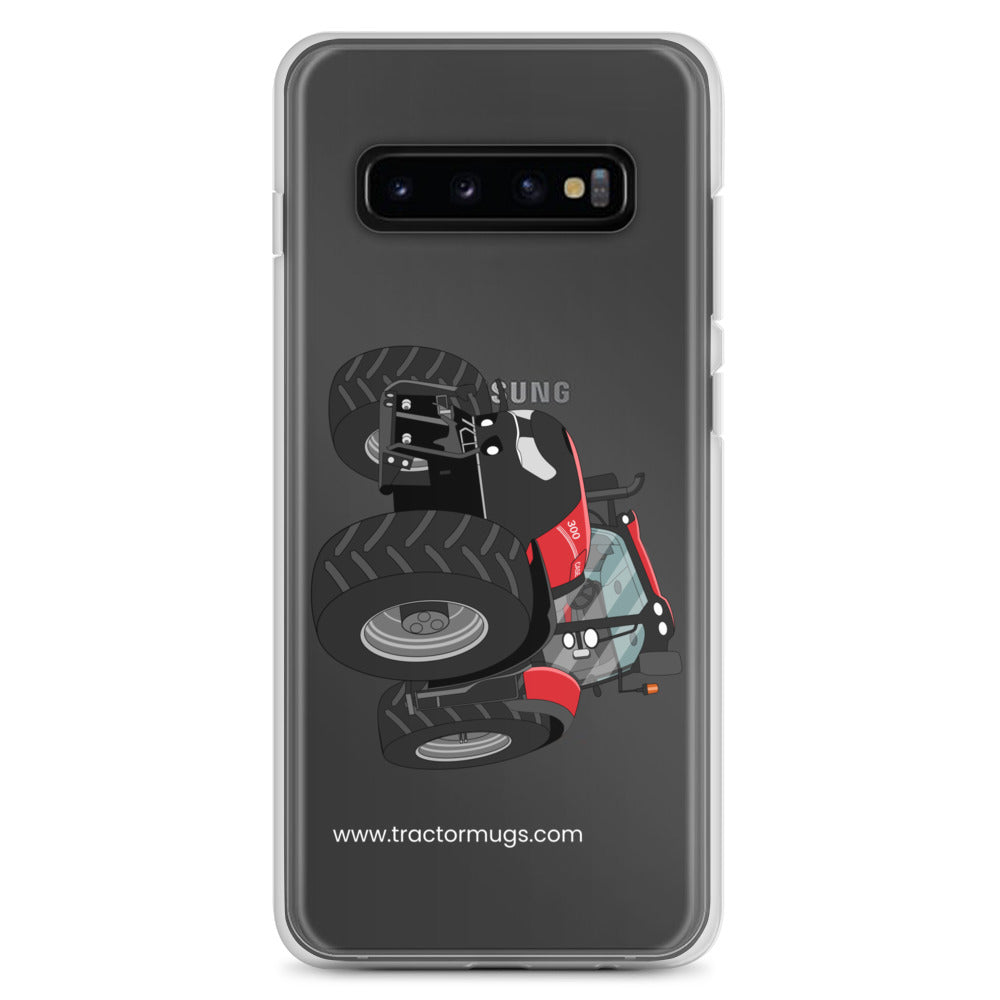 The Tractors Mugs Store Samsung Galaxy S10+ Case IH Optum 300 CVX Clear Case for SamsungĀ® Quality Farmers Merch
