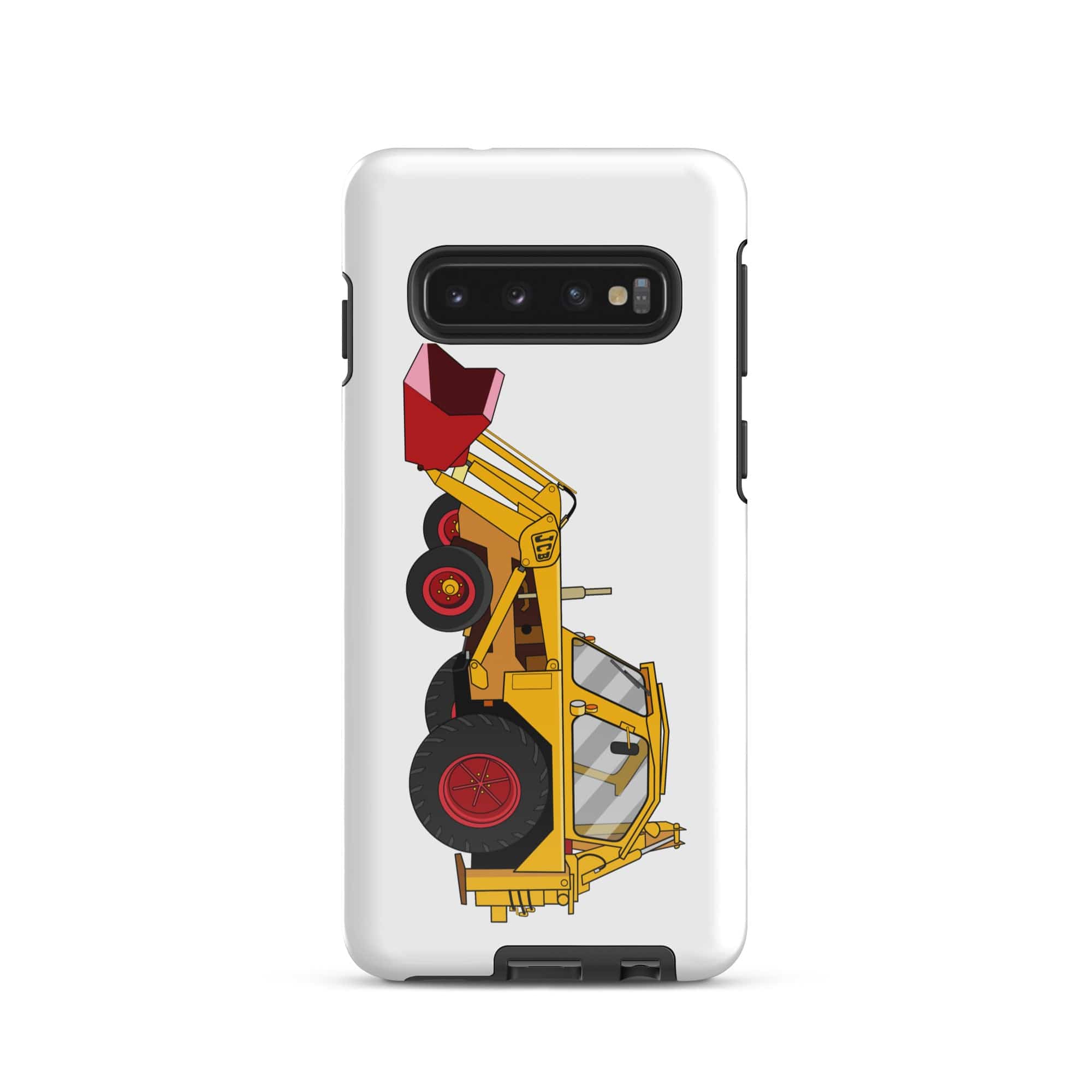 The Tractors Mugs Store Samsung Galaxy S10 JCB 3 Backhoe Tough case for SamsungĀ® Quality Farmers Merch