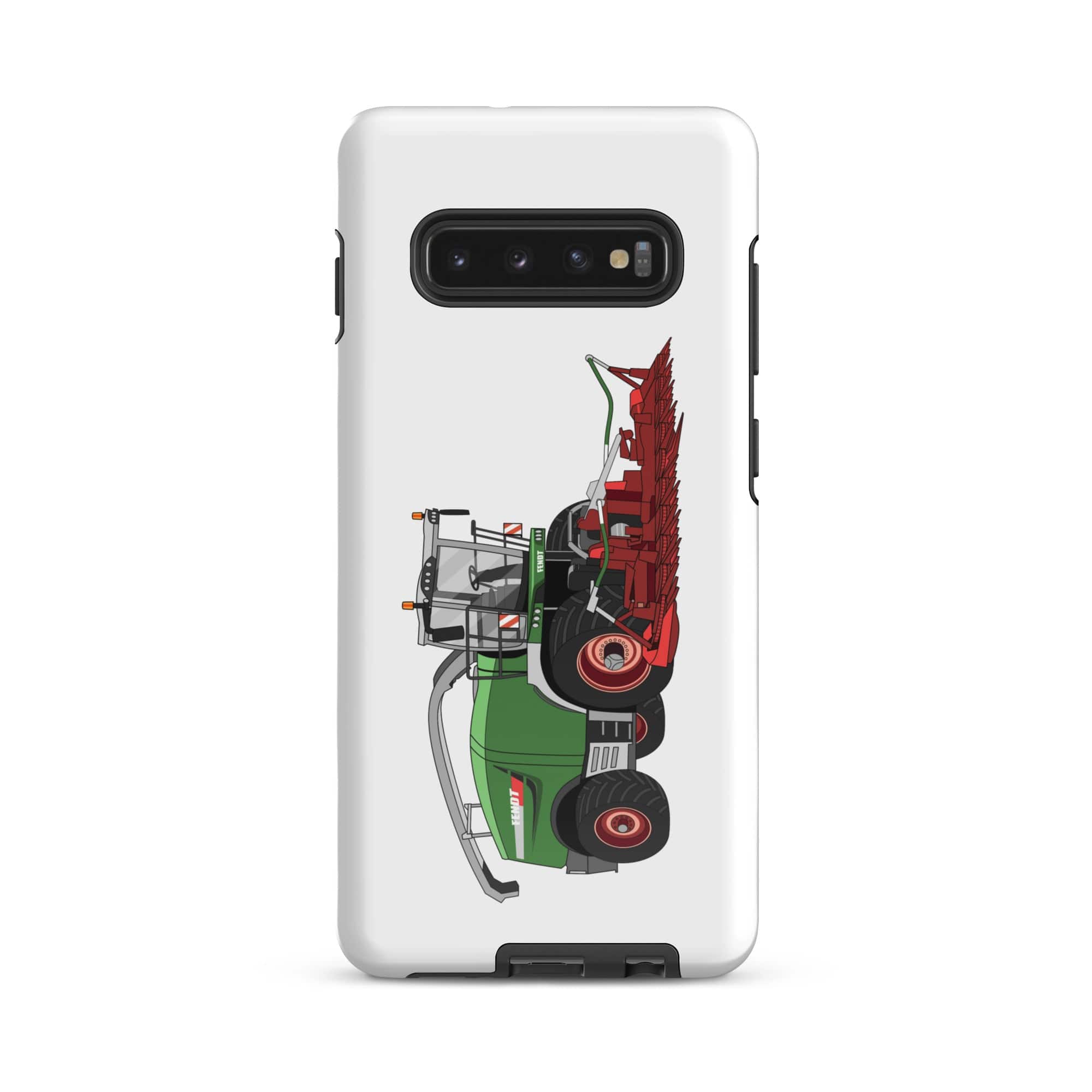 The Tractors Mugs Store Samsung Galaxy S10 Plus Fendt Katana 85 Forage Harvester Tough case for SamsungĀ® Quality Farmers Merch