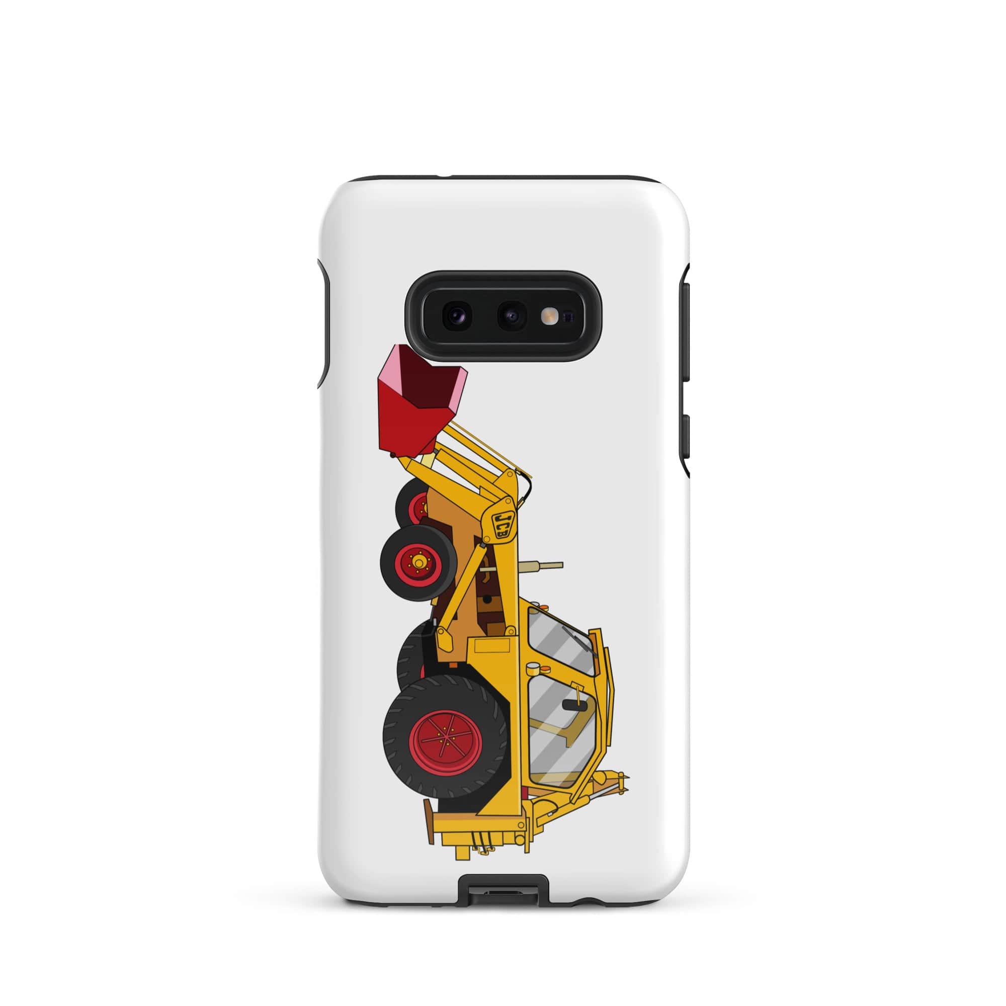 The Tractors Mugs Store Samsung Galaxy S10e JCB 3 Backhoe Tough case for SamsungĀ® Quality Farmers Merch