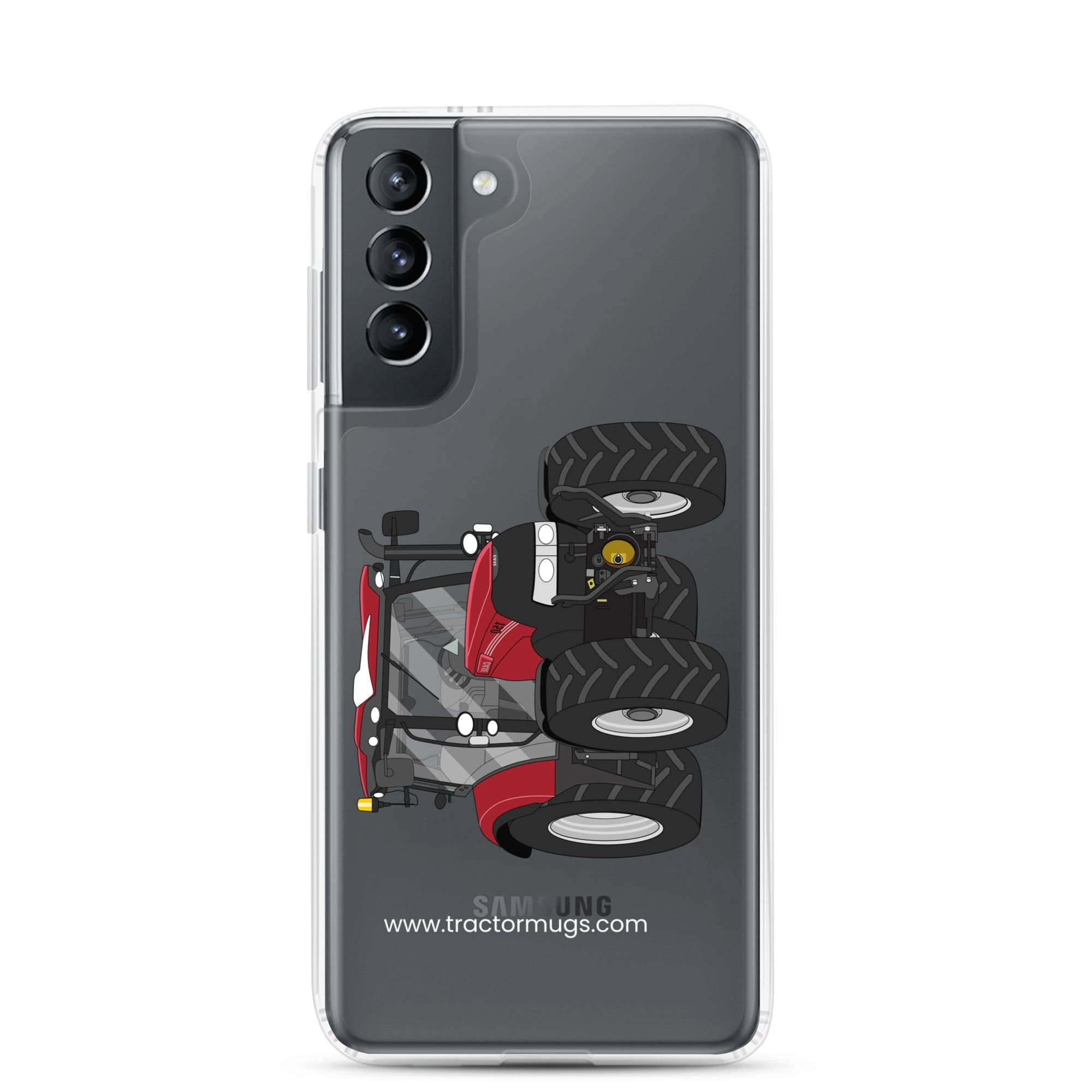 The Tractors Mugs Store Samsung Galaxy S21 Case IH Maxxum 150 Activedrive 8 Clear Case for SamsungĀ® Quality Farmers Merch
