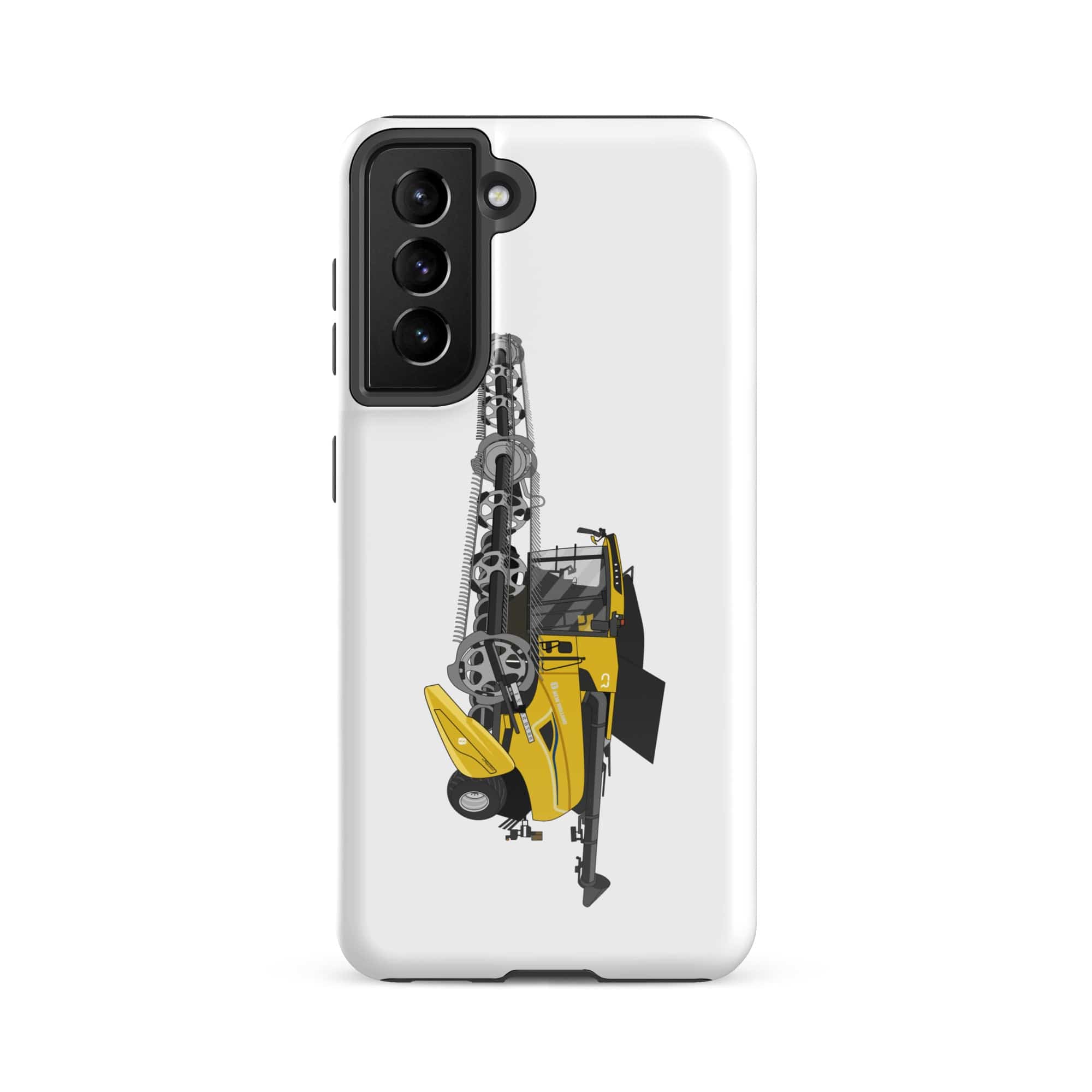 The Tractors Mugs Store Samsung Galaxy S21 FE New Holland CR Combine Harvester (2004).Tough case for SamsungĀ® Quality Farmers Merch