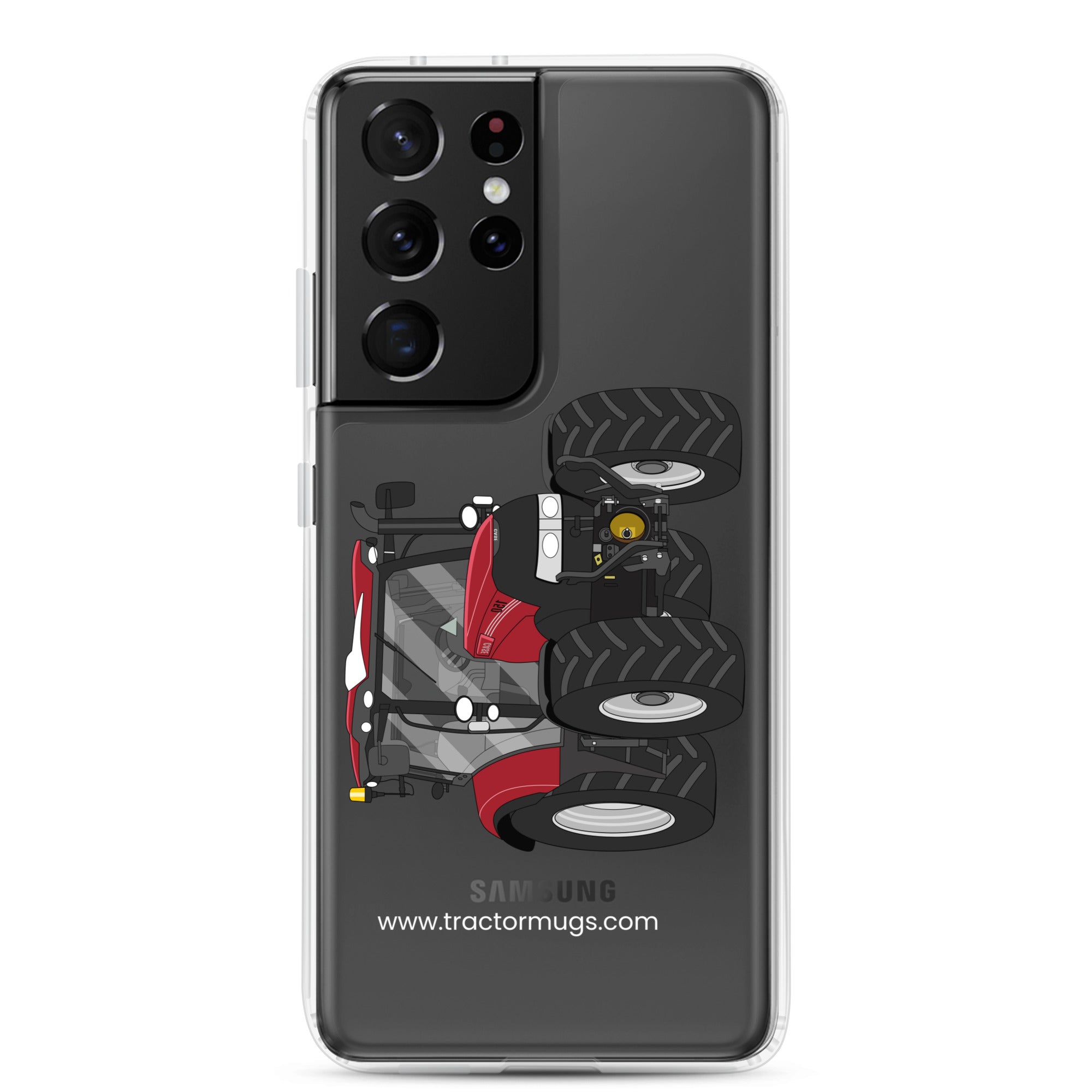 The Tractors Mugs Store Samsung Galaxy S21 Ultra Case IH Maxxum 150 Activedrive 8 Clear Case for SamsungĀ® Quality Farmers Merch