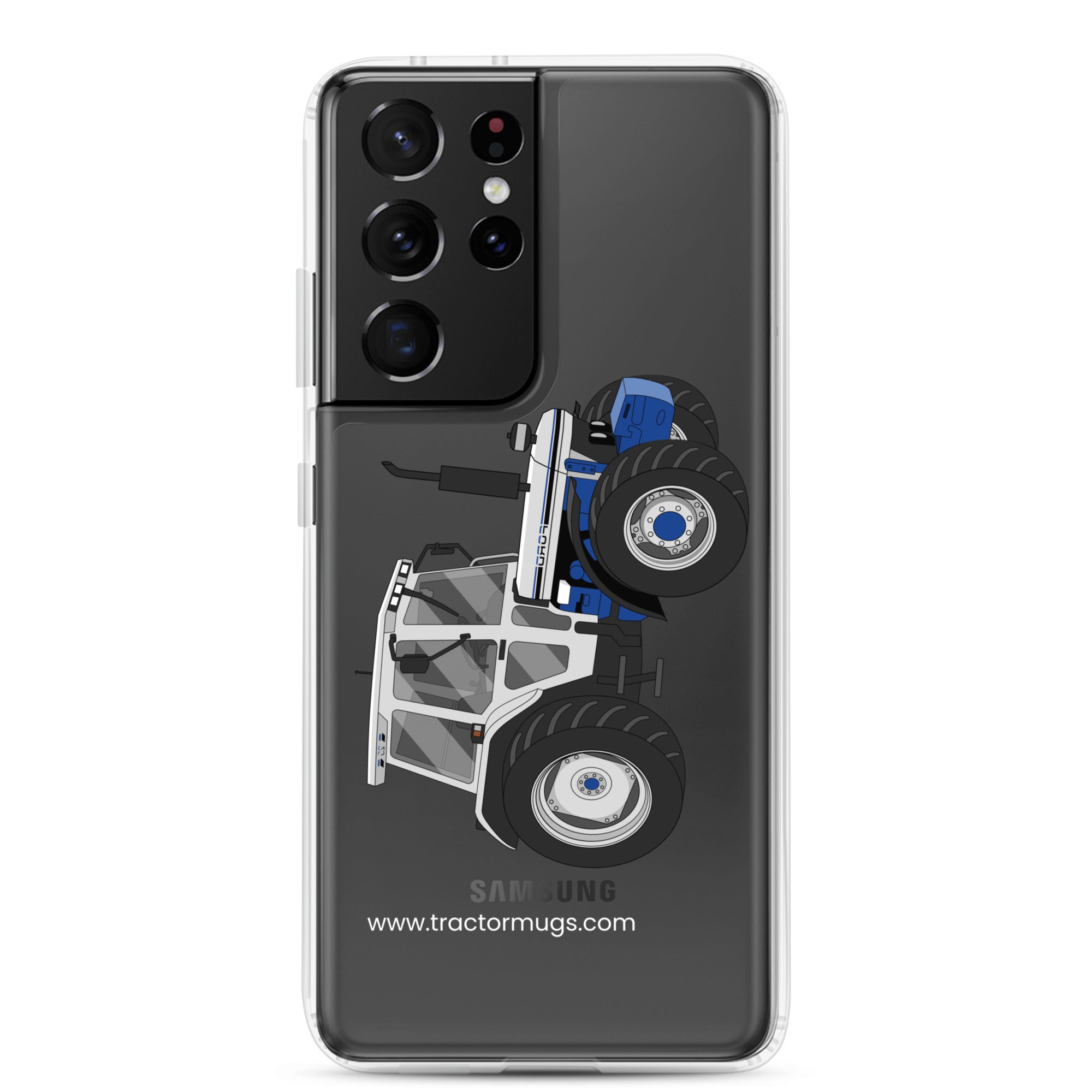 The Tractors Mugs Store Samsung Galaxy S21 Ultra Ford 7810 Jubilee Edition SilverTractor Clear Case for SamsungĀ® Quality Farmers Merch
