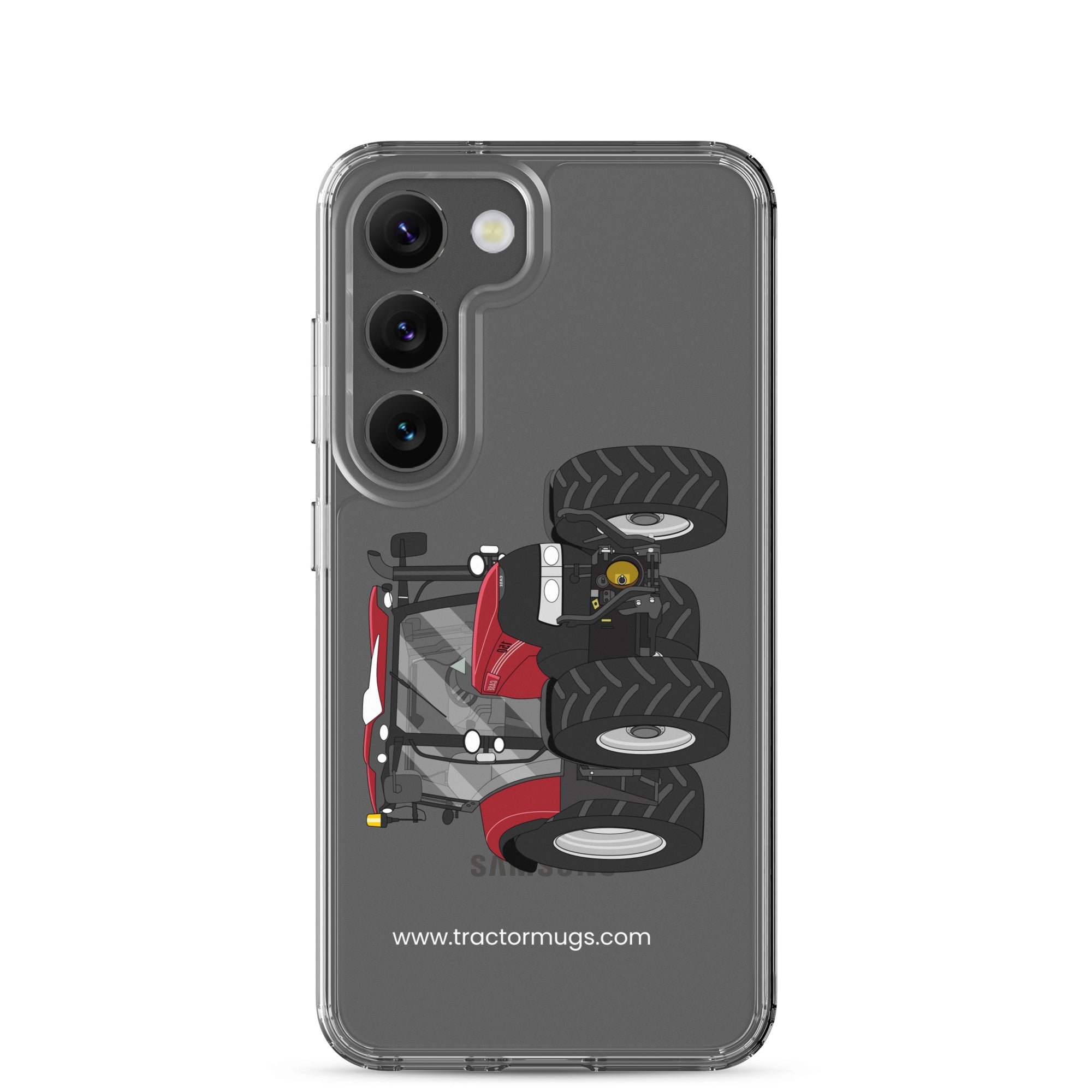 The Tractors Mugs Store Samsung Galaxy S23 Case IH Maxxum 150 Activedrive 8 Clear Case for SamsungĀ® Quality Farmers Merch