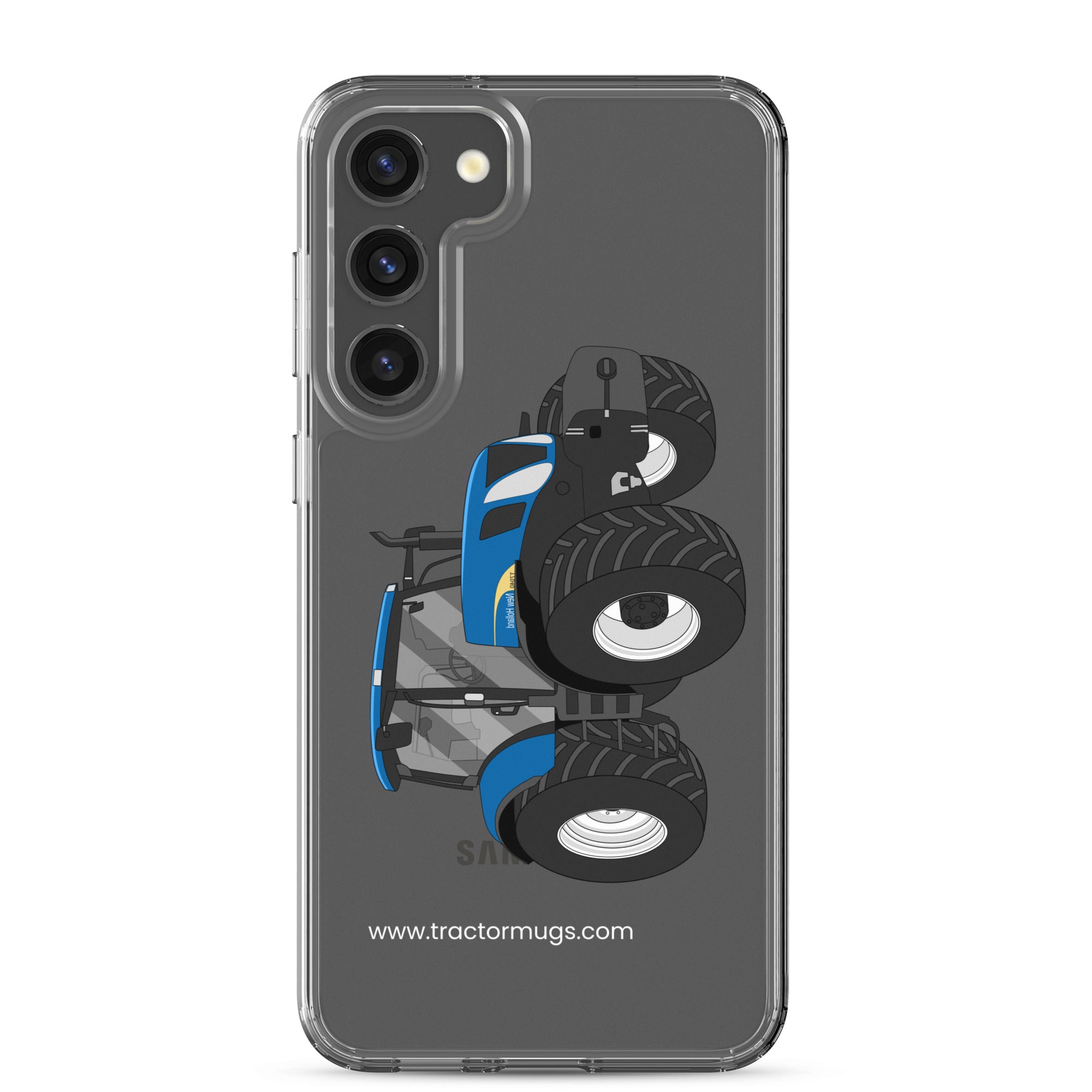 The Tractors Mugs Store Samsung Galaxy S23 Plus New Holland The 7040 -1 Clear Case for SamsungĀ® Quality Farmers Merch
