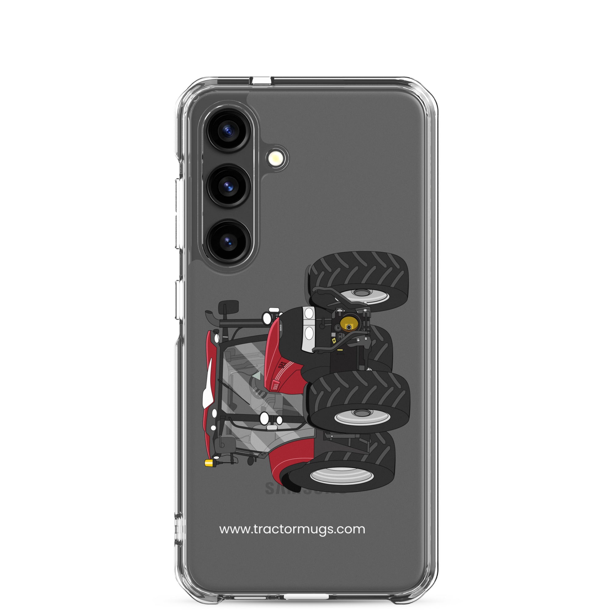 The Tractors Mugs Store Samsung Galaxy S24 Case IH Maxxum 150 Activedrive 8 Clear Case for SamsungĀ® Quality Farmers Merch