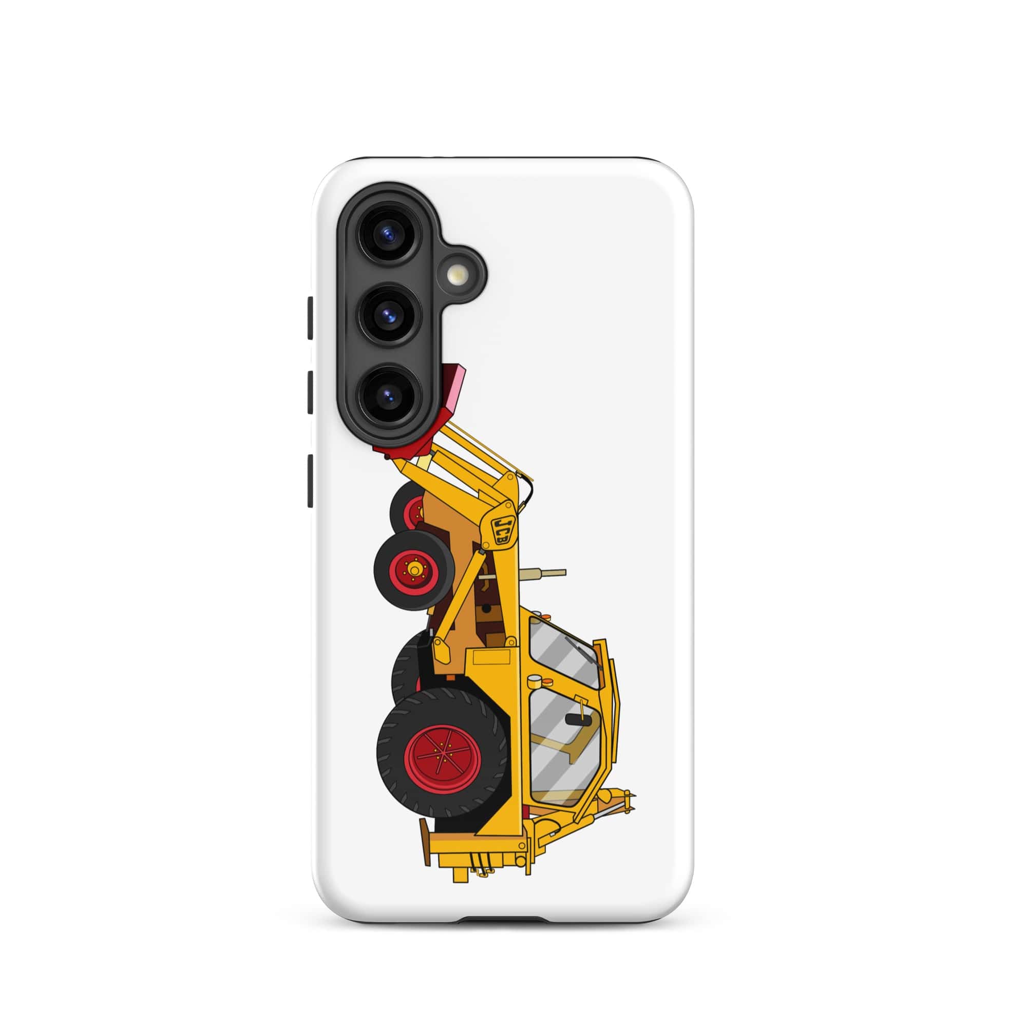 The Tractors Mugs Store Samsung Galaxy S24 JCB 3 Backhoe Tough case for SamsungĀ® Quality Farmers Merch