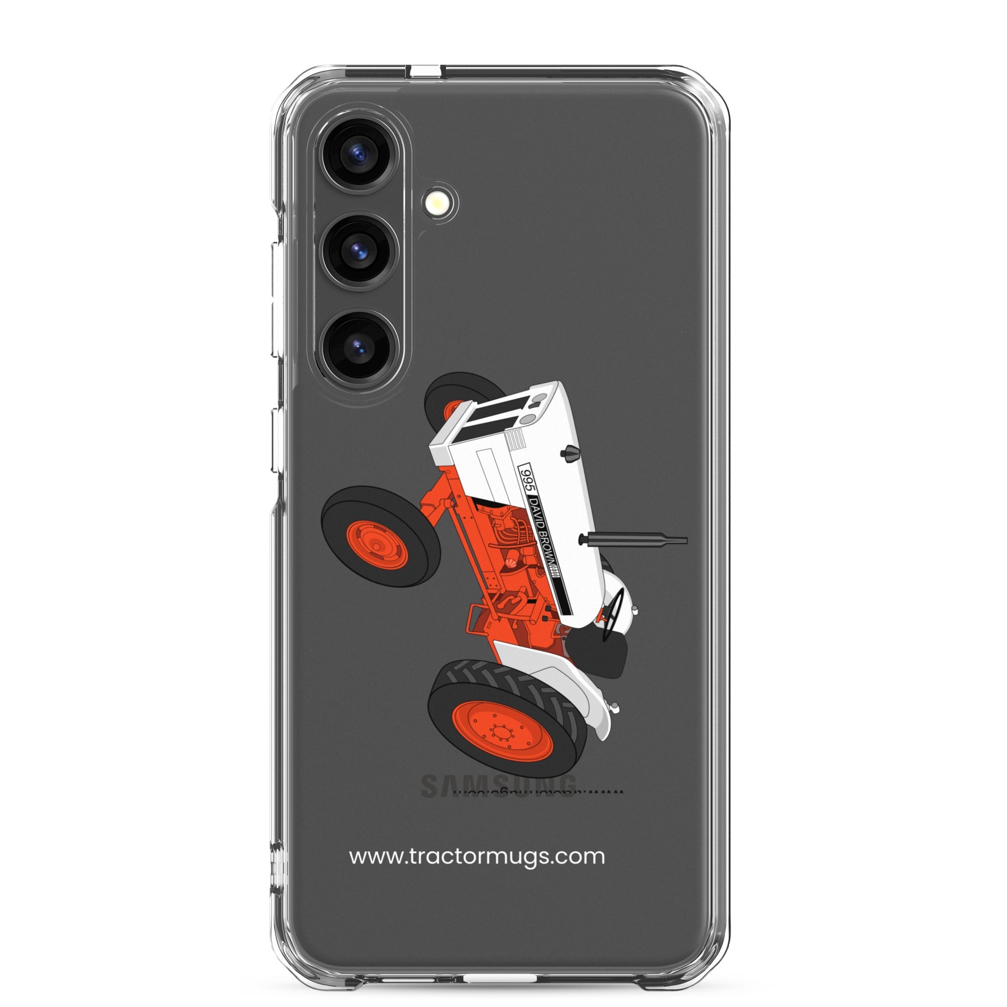 The Tractors Mugs Store Samsung Galaxy S24 Plus Case David Brown 995 (1973) Clear Case for SamsungĀ® Quality Farmers Merch