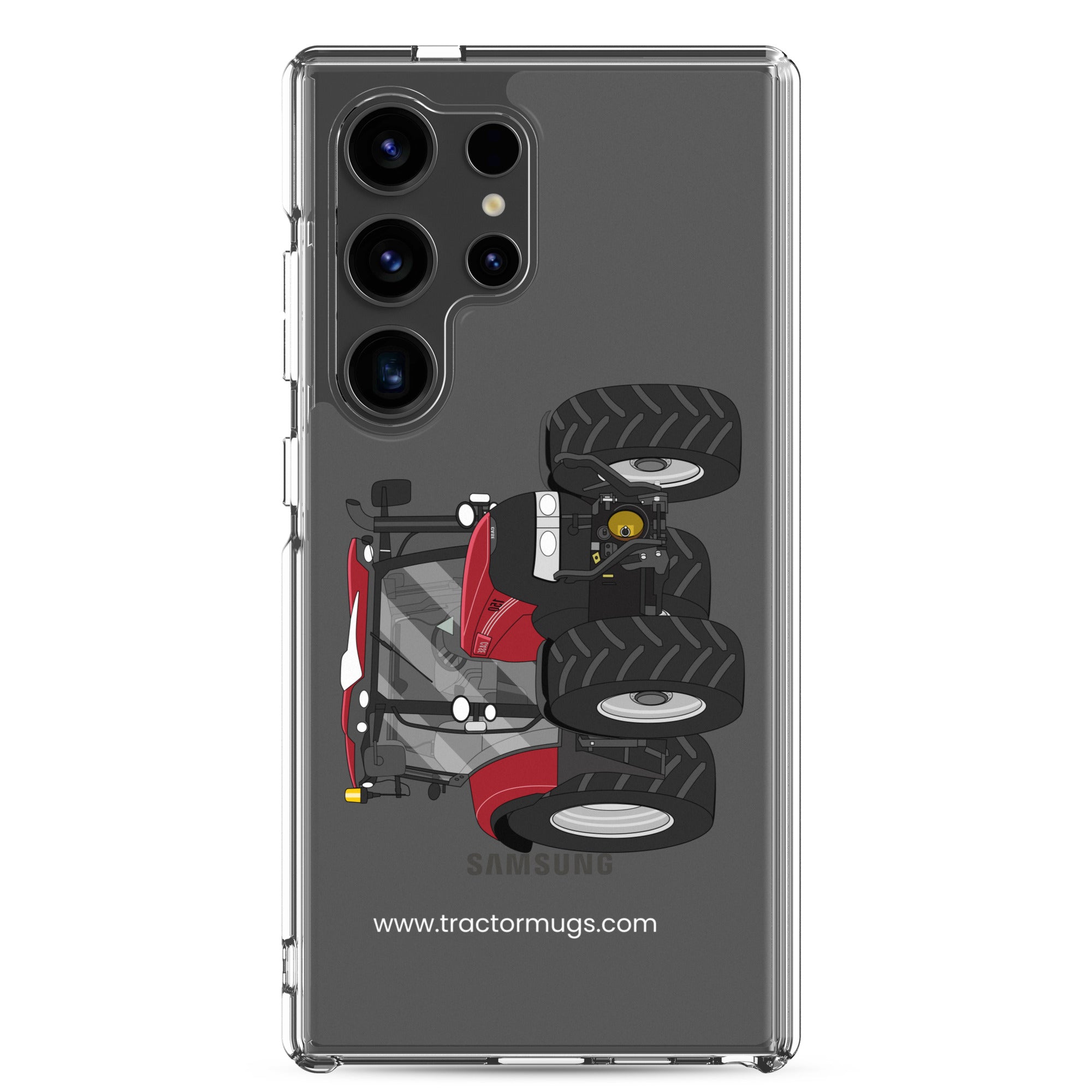 The Tractors Mugs Store Samsung Galaxy S24 Ultra Case IH Maxxum 150 Activedrive 8 Clear Case for SamsungĀ® Quality Farmers Merch