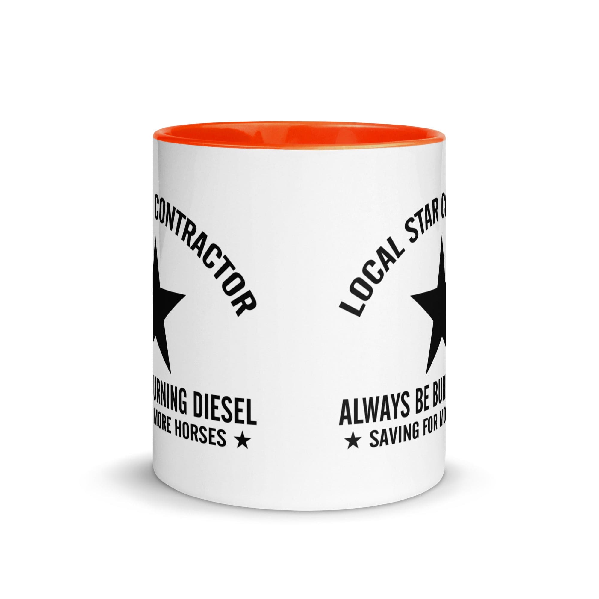 The Tractors Mugs Store Star Contractor Mug with Color Inside Quality Farmers Merch