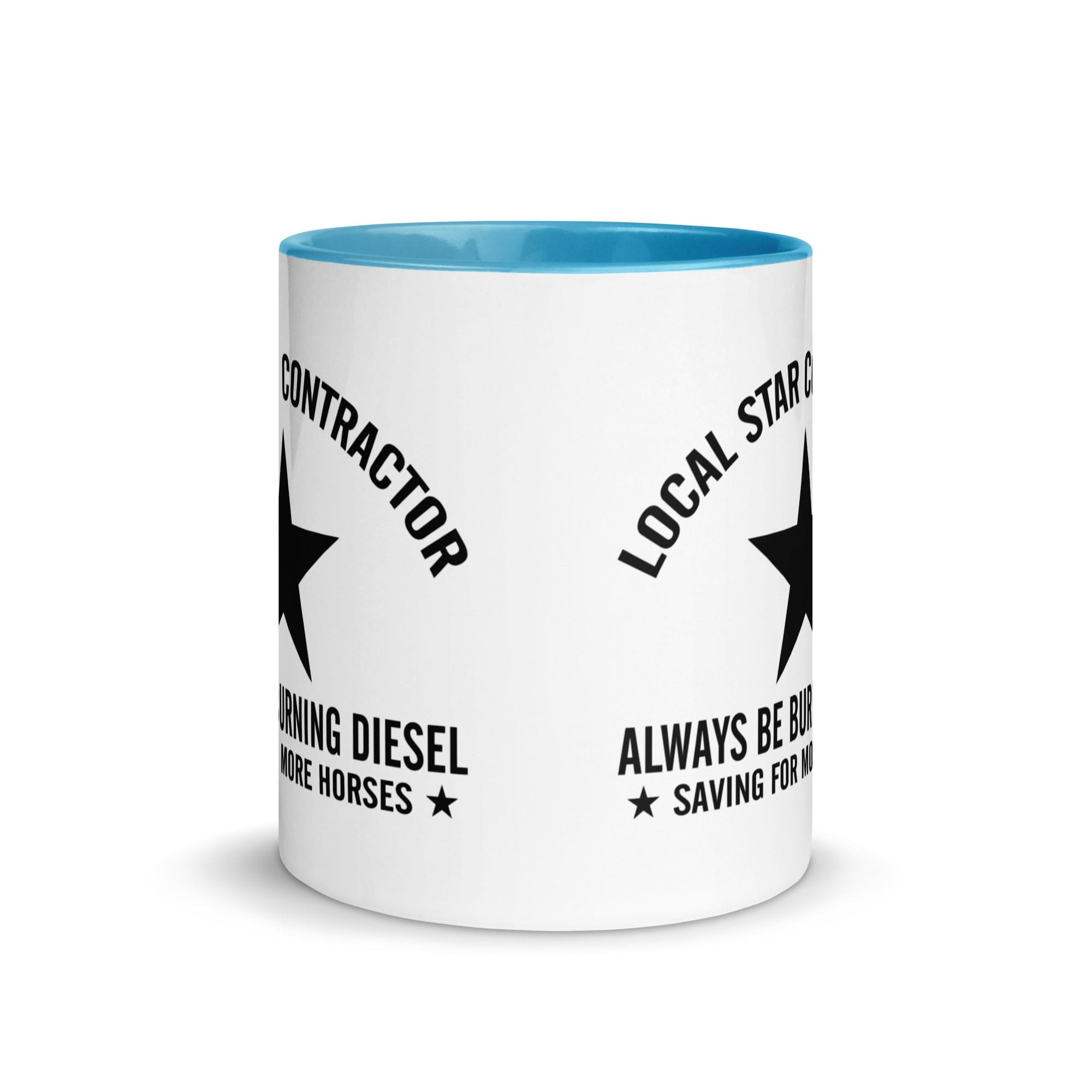 The Tractors Mugs Store Star Contractor Mug with Color Inside Quality Farmers Merch